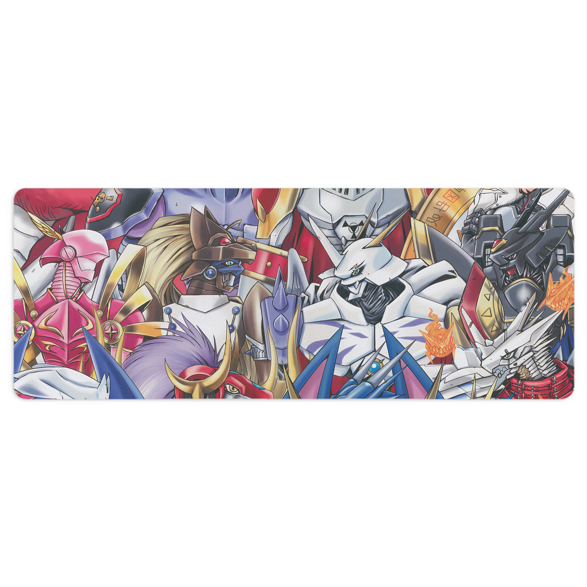 （画像用） Digimon デジタルモンスター/デジモン ステッチ加工 大判デスクマット／滑り止めマウスパッド