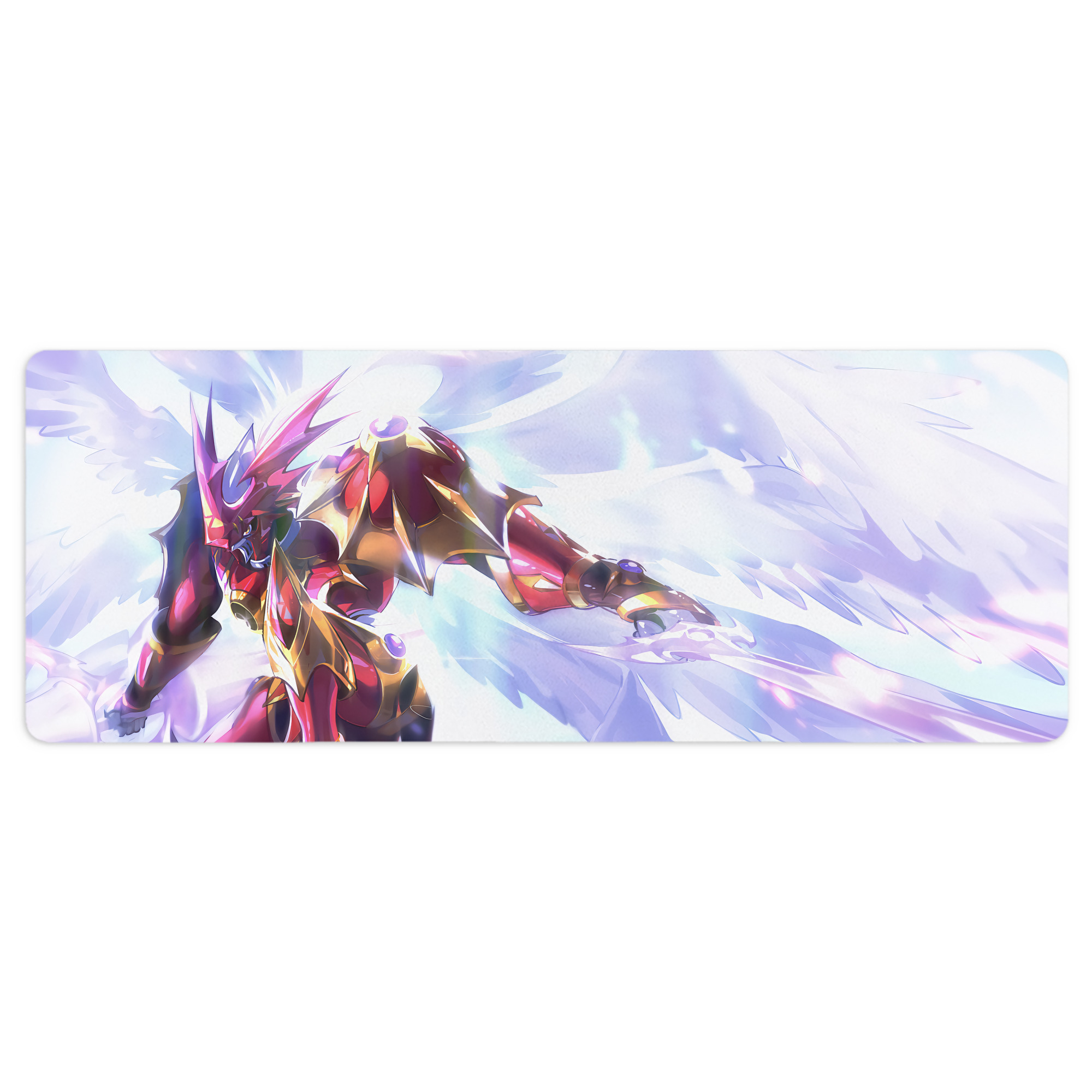 （画像用） Digimon デジタルモンスター/デジモン ステッチ加工 大判デスクマット／滑り止めマウスパッド