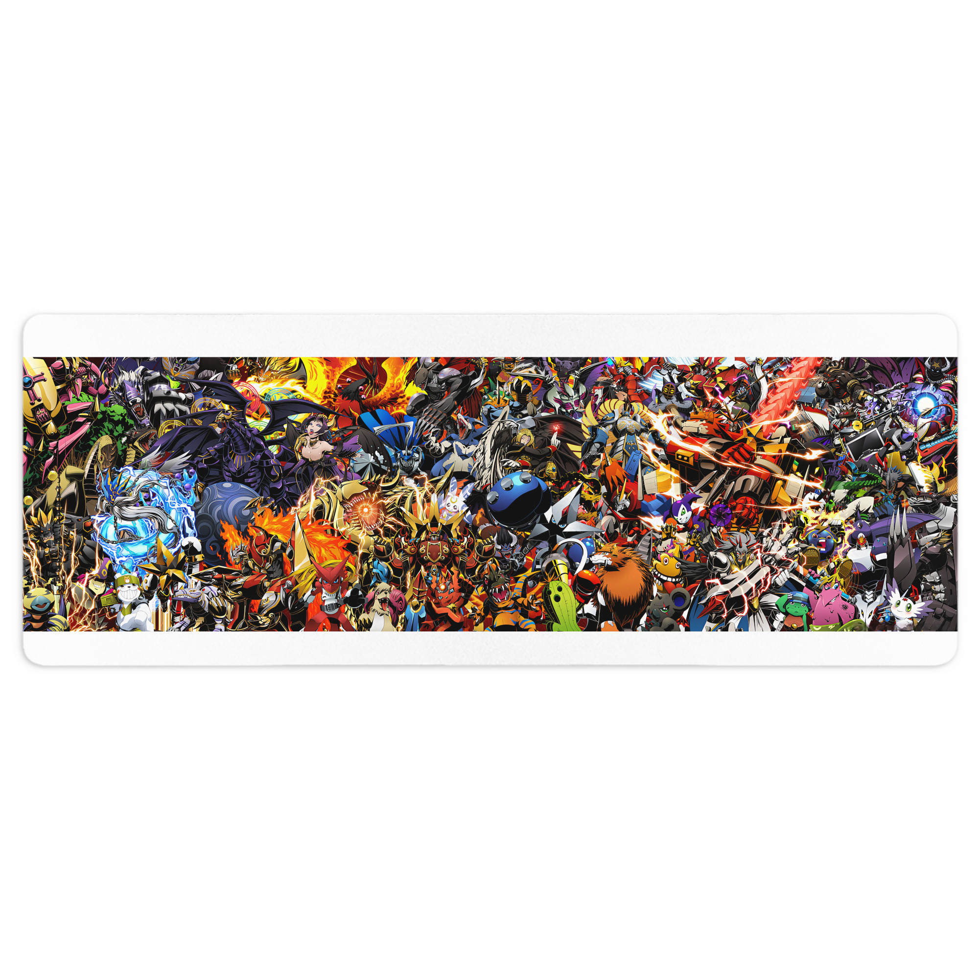（画像用） Digimon デジタルモンスター/デジモン ステッチ加工 大判デスクマット／滑り止めマウスパッド