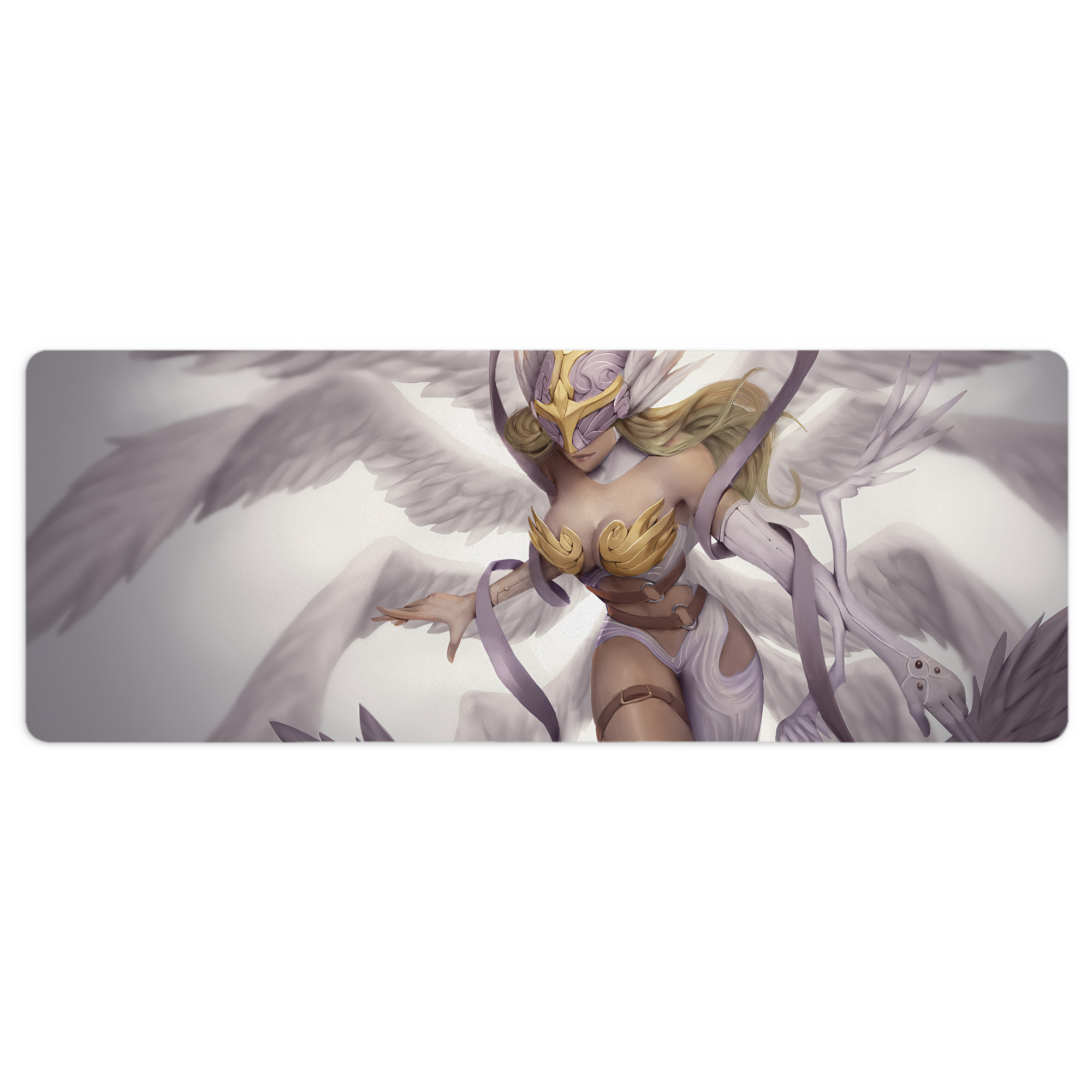 （画像用） Digimon デジタルモンスター/デジモン ステッチ加工 大判デスクマット／滑り止めマウスパッド
