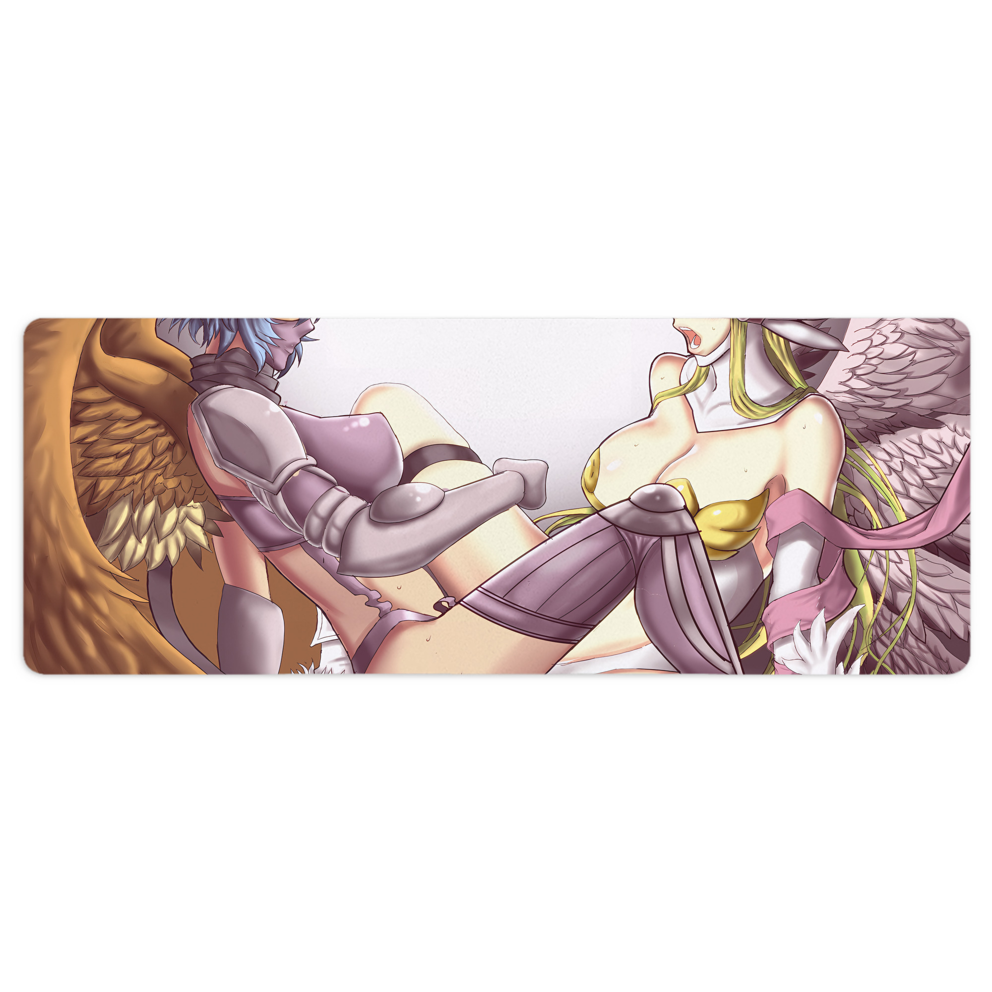（画像用） Digimon デジタルモンスター/デジモン ステッチ加工 大判デスクマット／滑り止めマウスパッド
