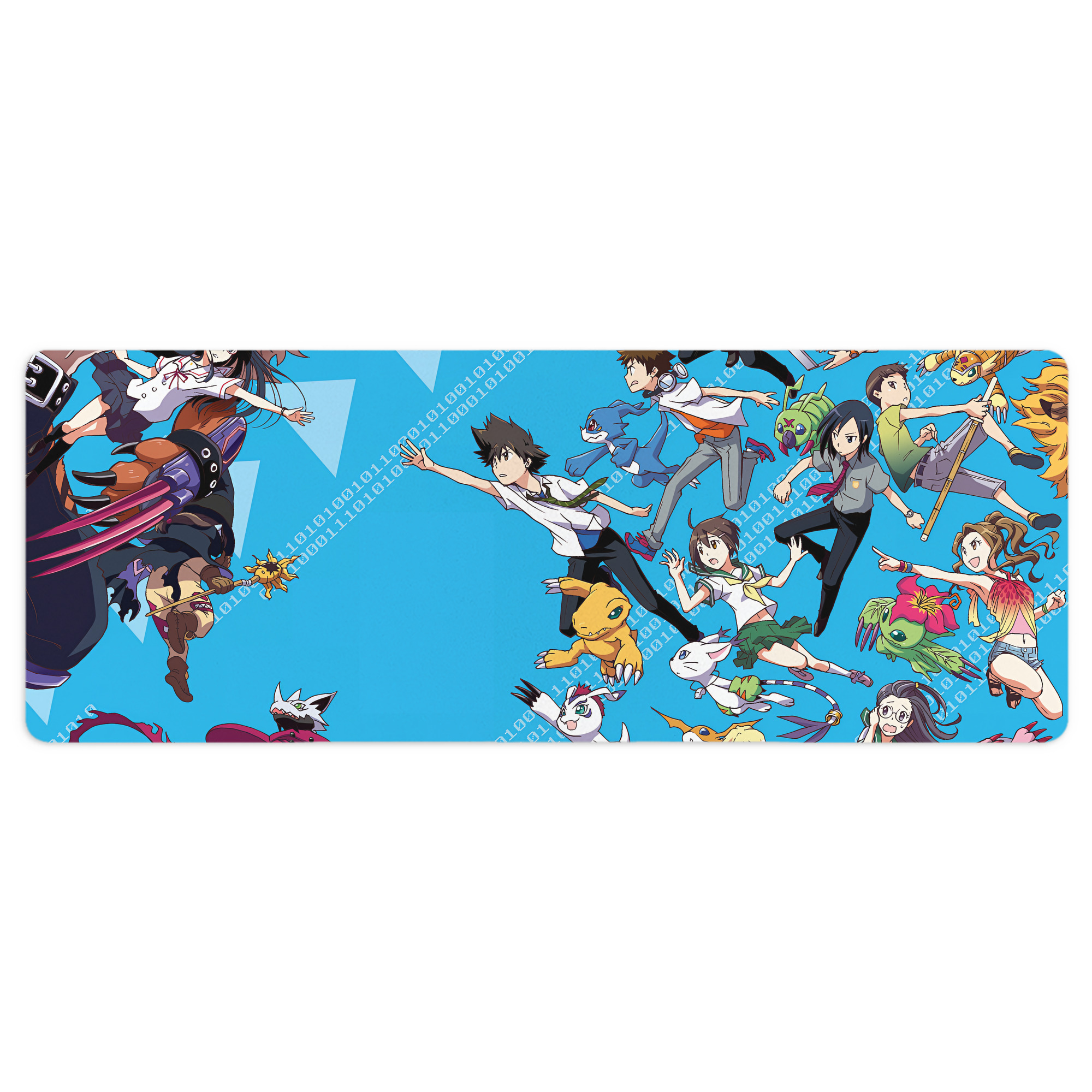 （画像用） Digimon デジタルモンスター/デジモン ステッチ加工 大判デスクマット／滑り止めマウスパッド