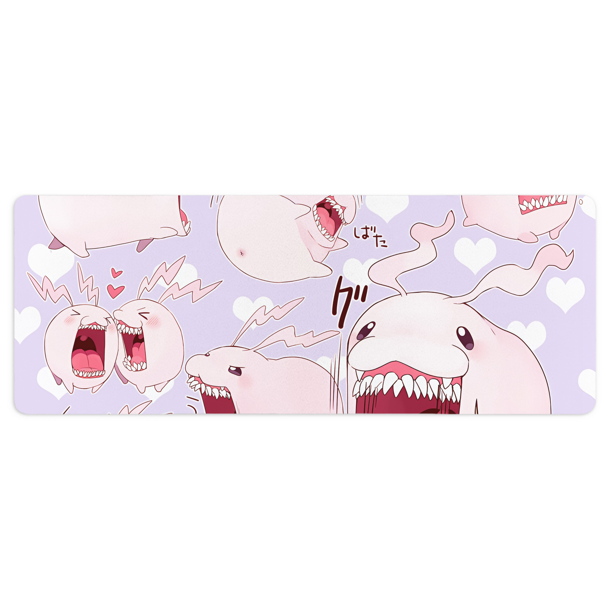 （画像用） Digimon デジタルモンスター/デジモン ステッチ加工 大判デスクマット／滑り止めマウスパッド