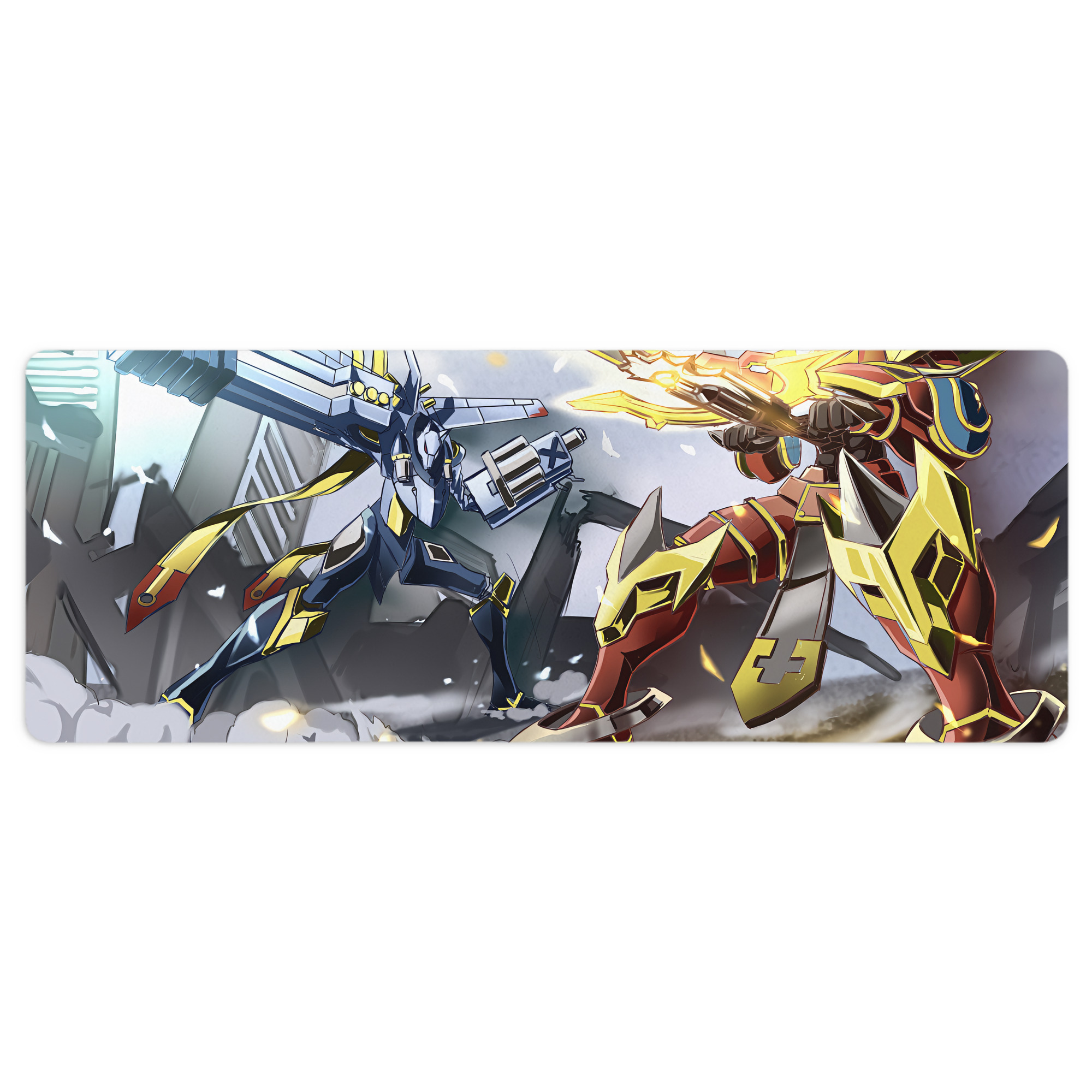 （画像用） Digimon デジタルモンスター/デジモン ステッチ加工 大判デスクマット／滑り止めマウスパッド