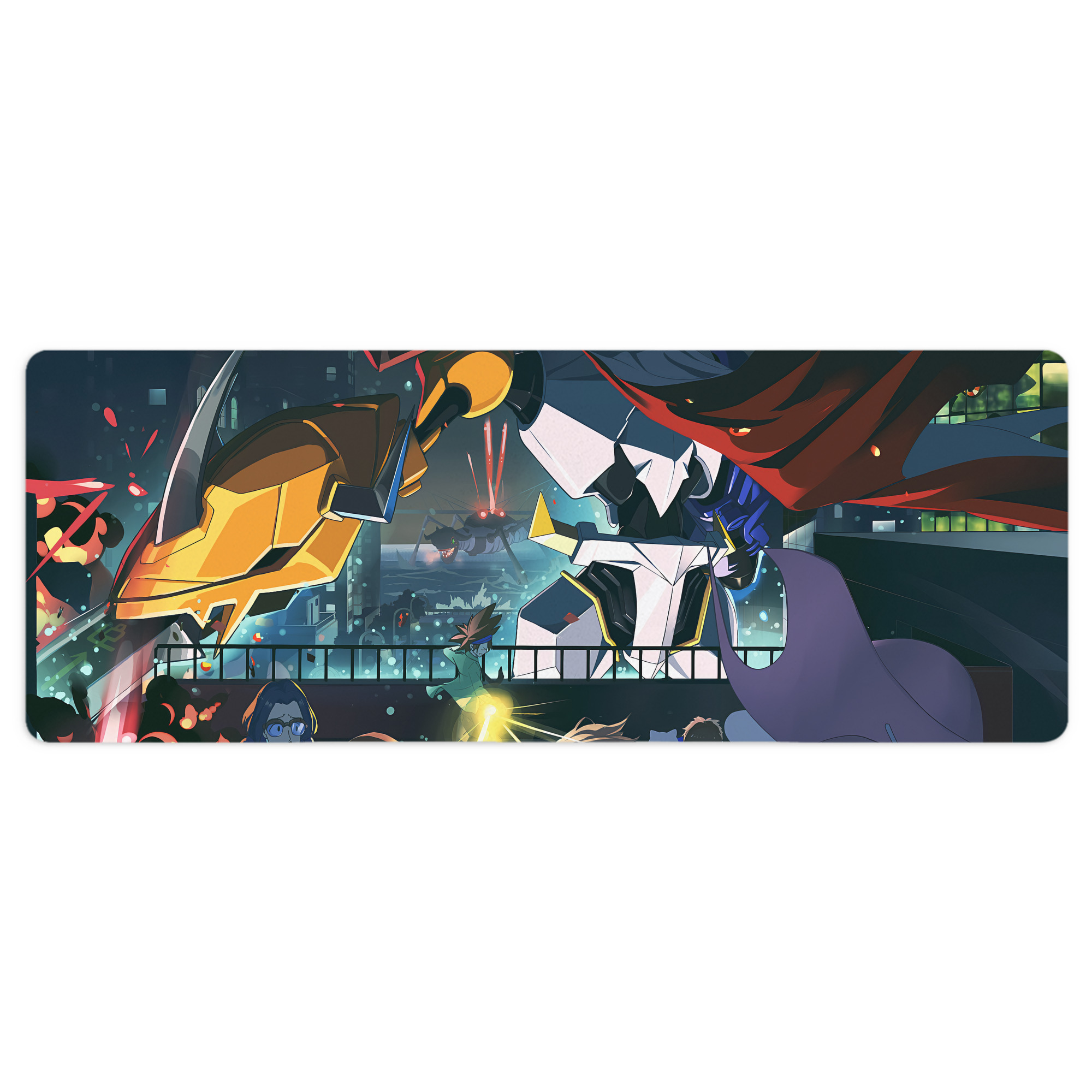 （画像用） Digimon デジタルモンスター/デジモン ステッチ加工 大判デスクマット／滑り止めマウスパッド