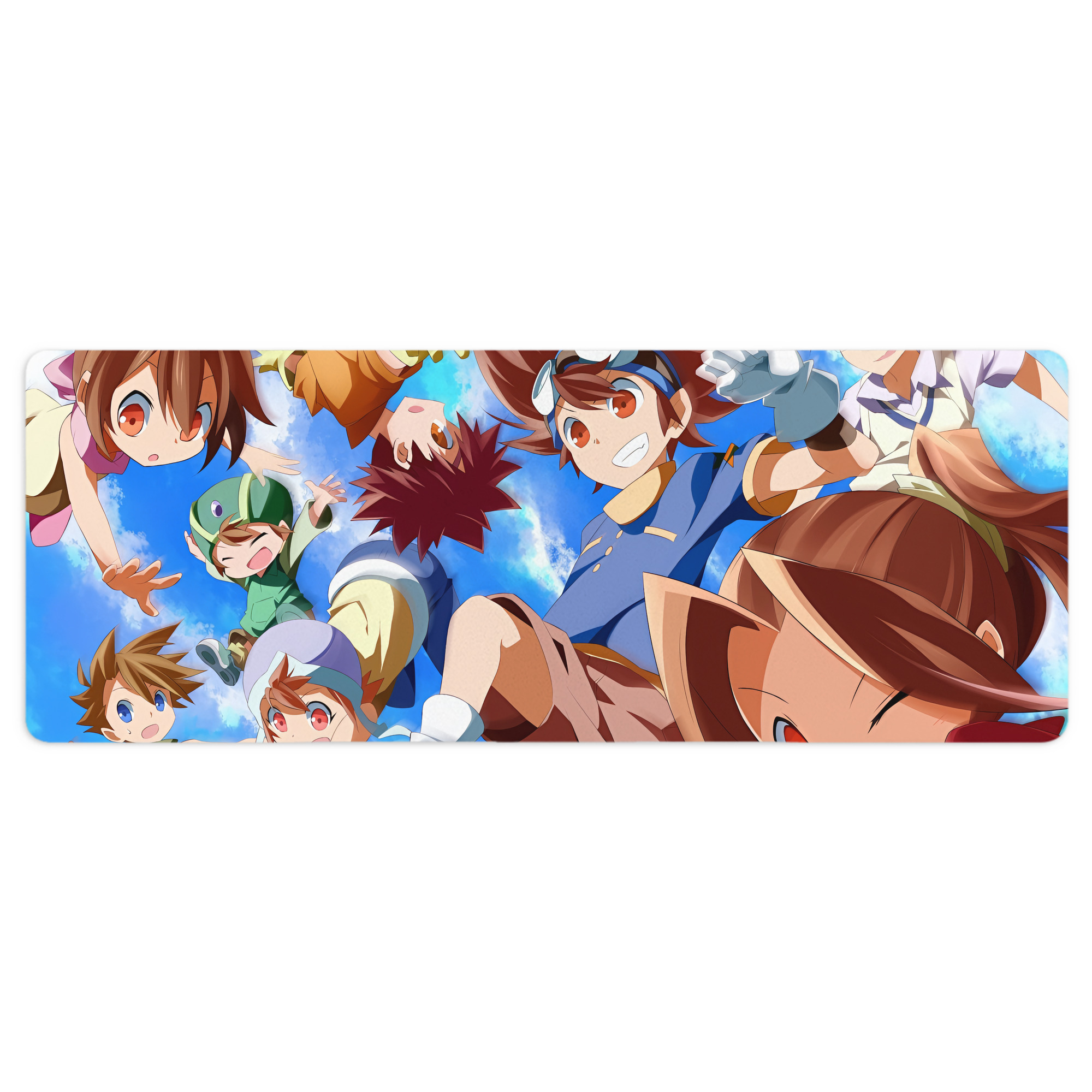 （画像用） Digimon デジタルモンスター/デジモン ステッチ加工 大判デスクマット／滑り止めマウスパッド