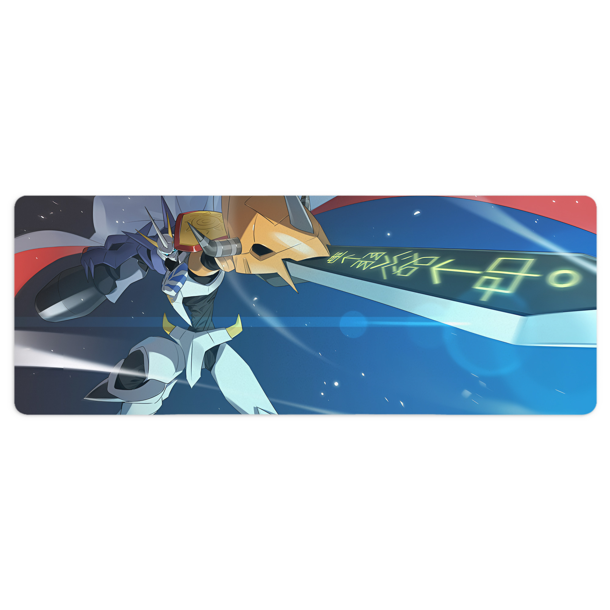 （画像用） Digimon デジタルモンスター/デジモン ステッチ加工 大判デスクマット／滑り止めマウスパッド