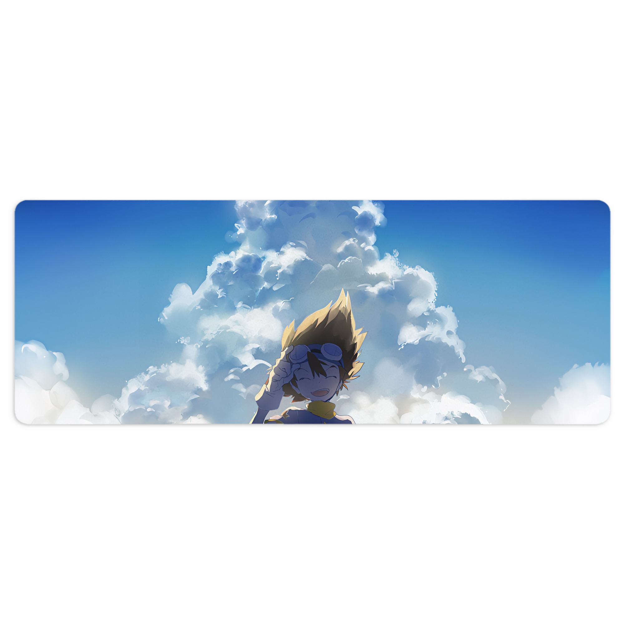 （画像用） Digimon デジタルモンスター/デジモン ステッチ加工 大判デスクマット／滑り止めマウスパッド