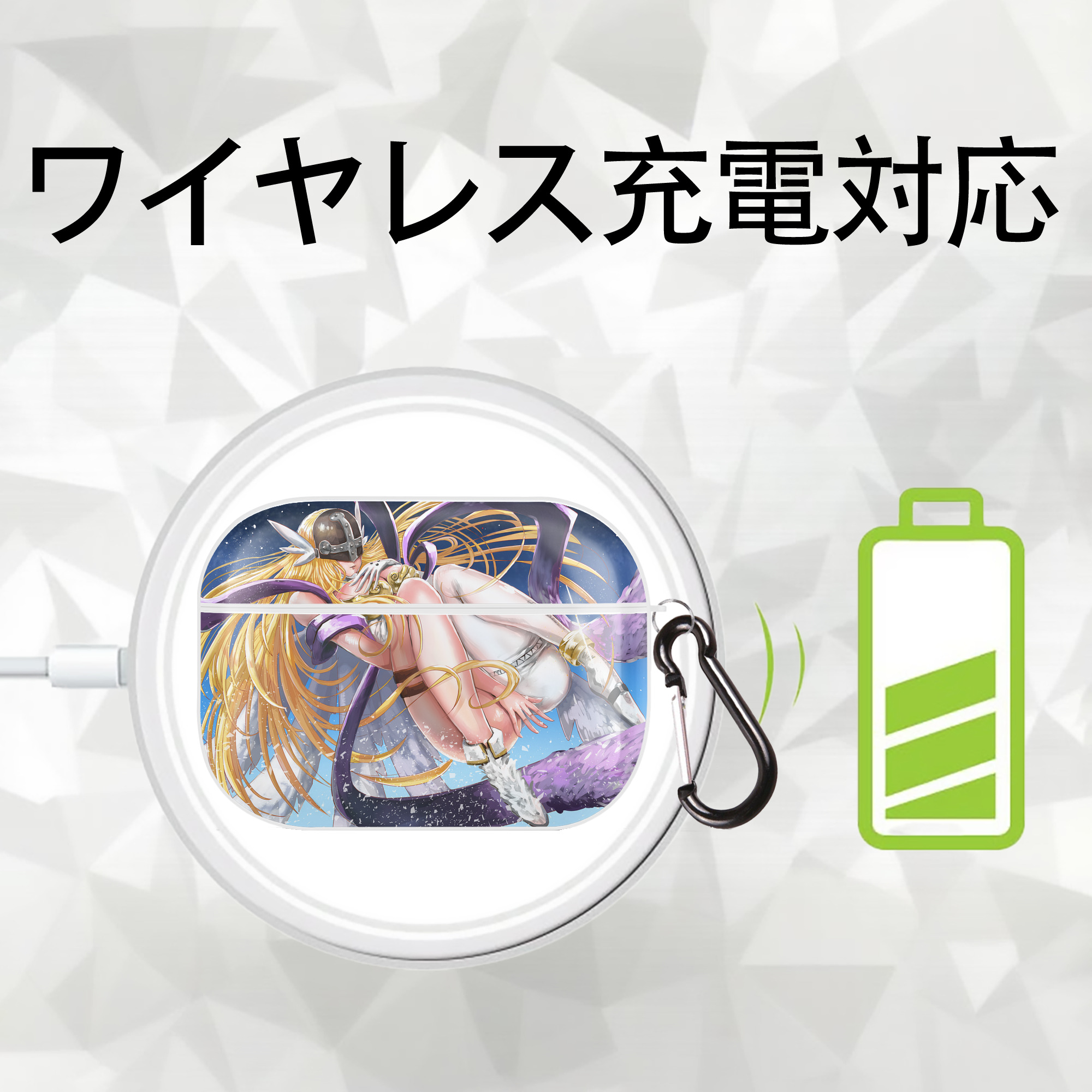 Digimon デジタルモンスター/デジモン 【AirPods Pro用】ハードシェル保護ケース 耐衝撃・防指紋・カラビナ付き商品仕様