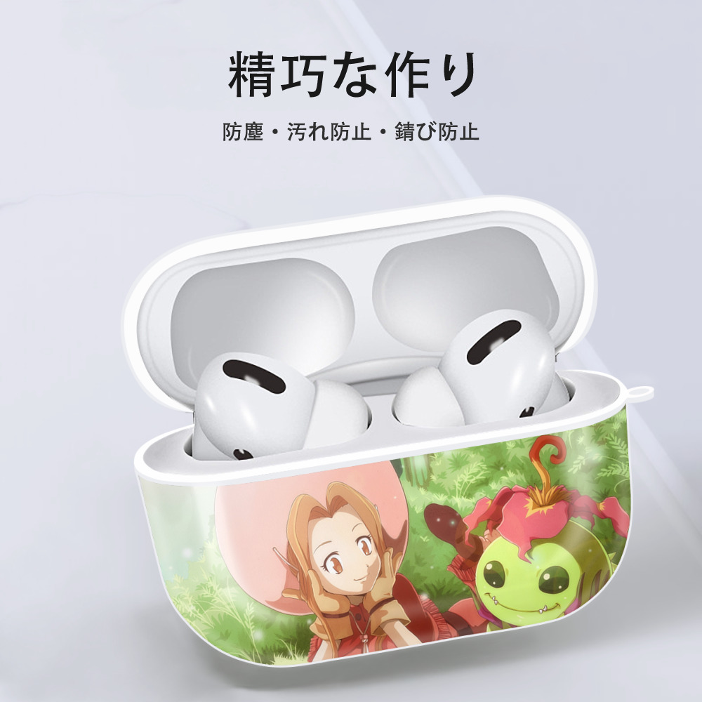 Digimon デジタルモンスター/デジモン 【AirPods Pro用】ハードシェル保護ケース 耐衝撃・防指紋・カラビナ付き商品仕様