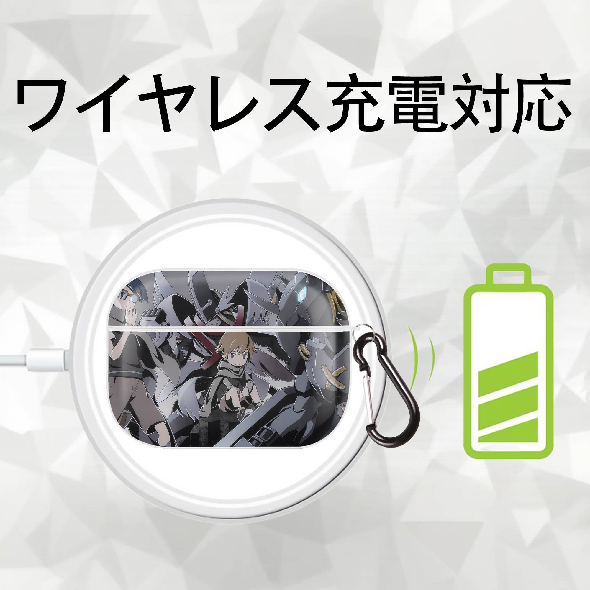 Digimon デジタルモンスター/デジモン 【AirPods Pro用】ハードシェル保護ケース 耐衝撃・防指紋・カラビナ付き商品仕様