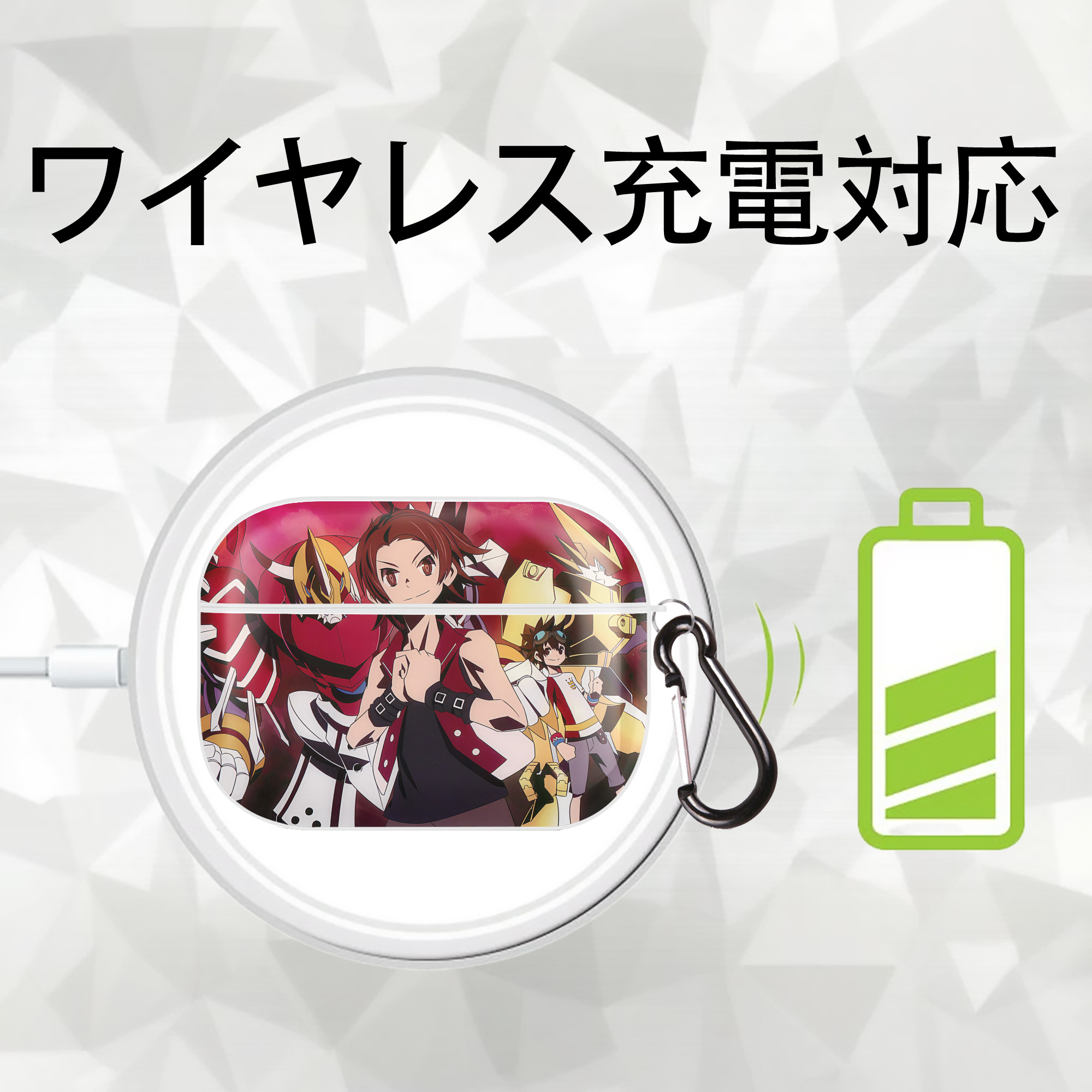 Digimon デジタルモンスター/デジモン 【AirPods Pro用】ハードシェル保護ケース 耐衝撃・防指紋・カラビナ付き商品仕様