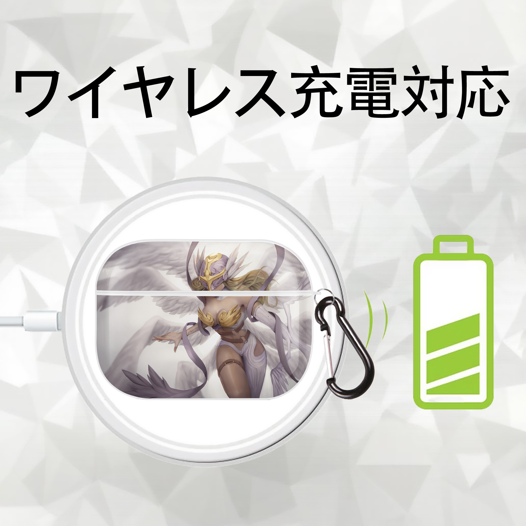 Digimon デジタルモンスター/デジモン 【AirPods Pro用】ハードシェル保護ケース 耐衝撃・防指紋・カラビナ付き商品仕様