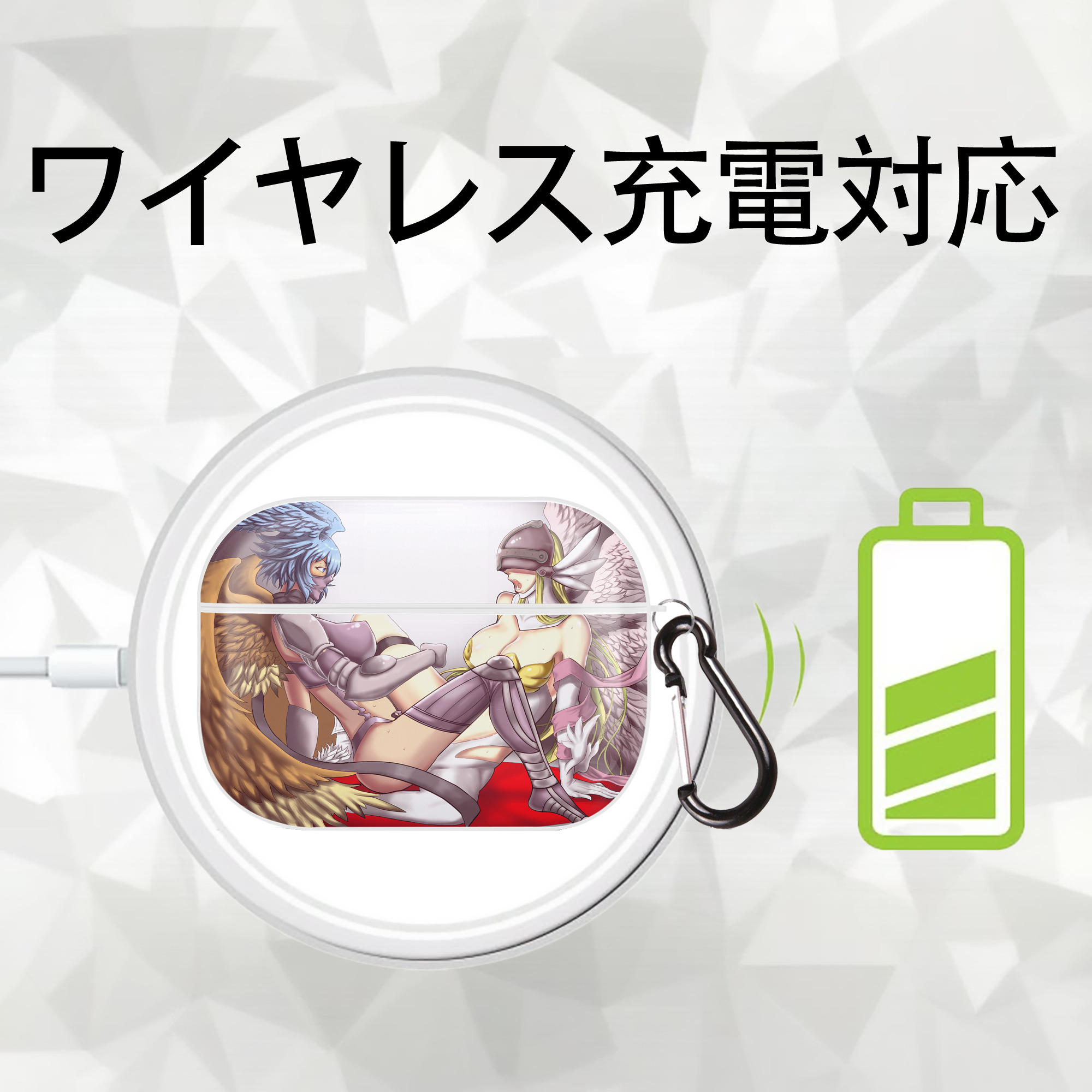 Digimon デジタルモンスター/デジモン 【AirPods Pro用】ハードシェル保護ケース 耐衝撃・防指紋・カラビナ付き商品仕様