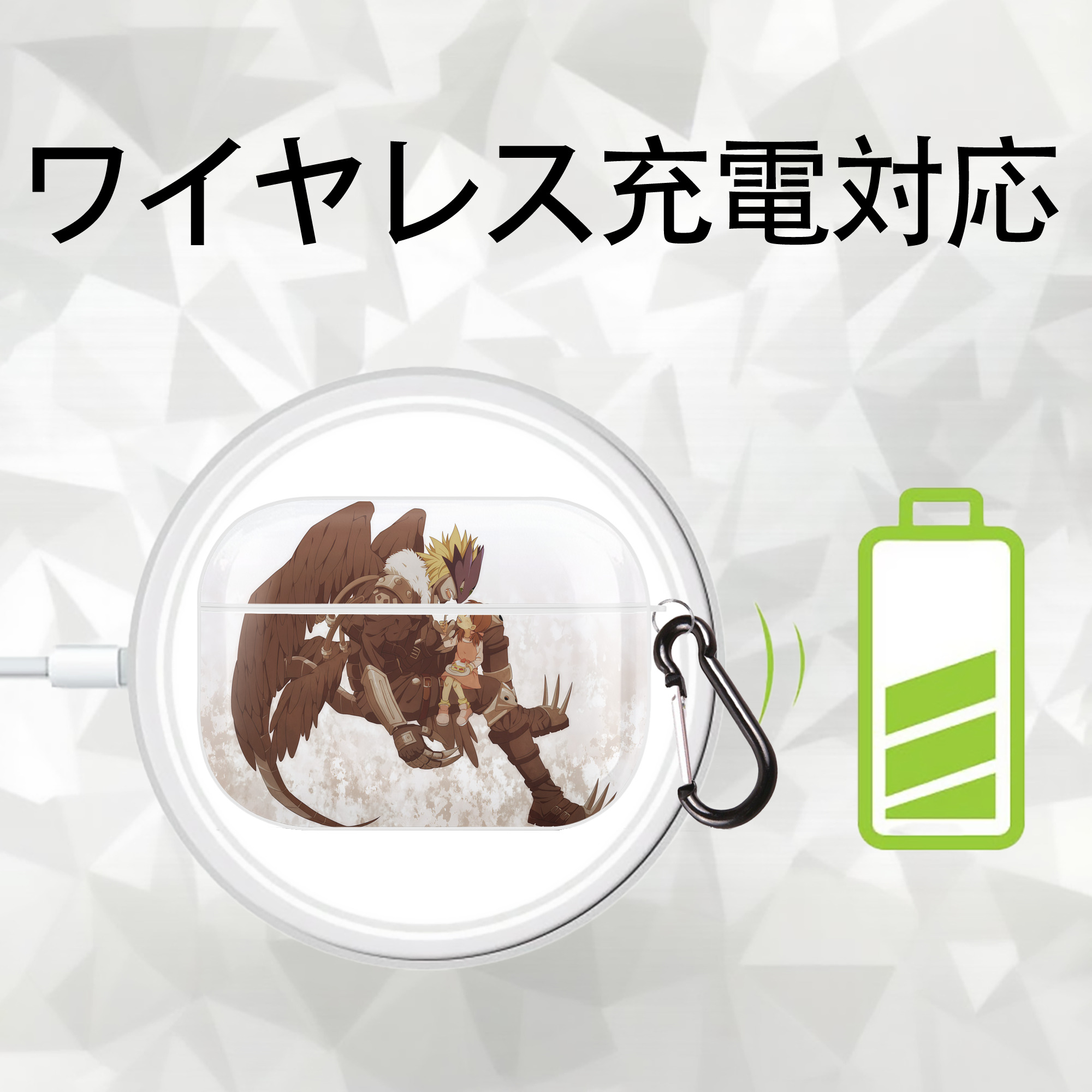 Digimon デジタルモンスター/デジモン 【AirPods Pro用】ハードシェル保護ケース 耐衝撃・防指紋・カラビナ付き商品仕様