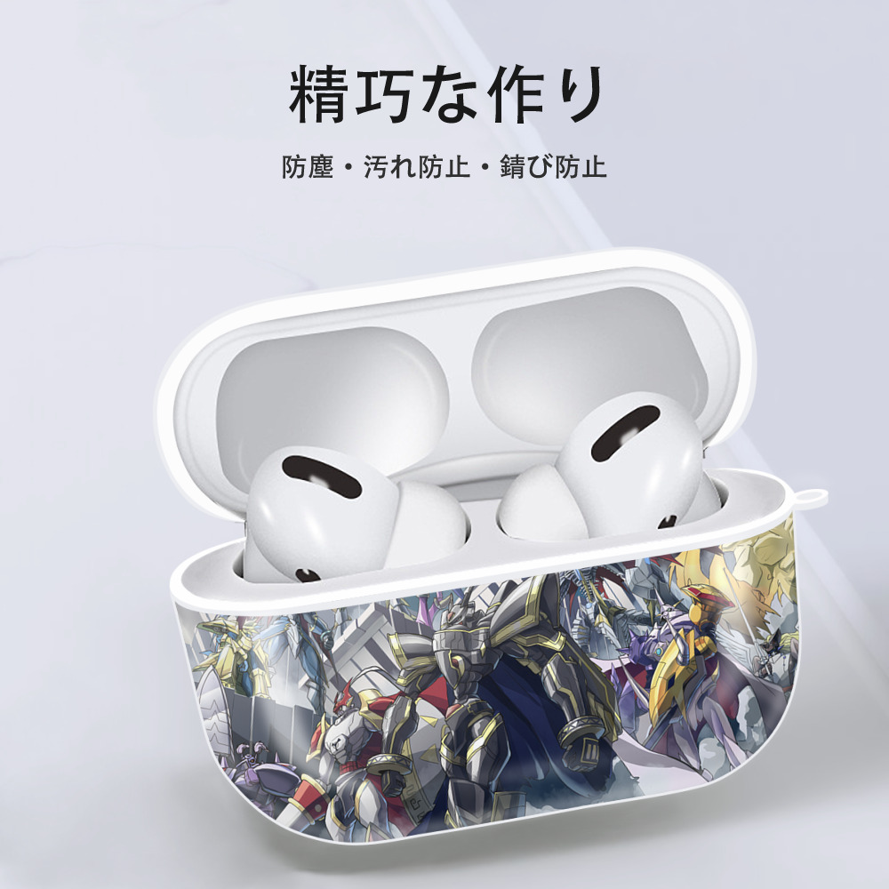Digimon デジタルモンスター/デジモン 【AirPods Pro用】ハードシェル保護ケース 耐衝撃・防指紋・カラビナ付き商品仕様