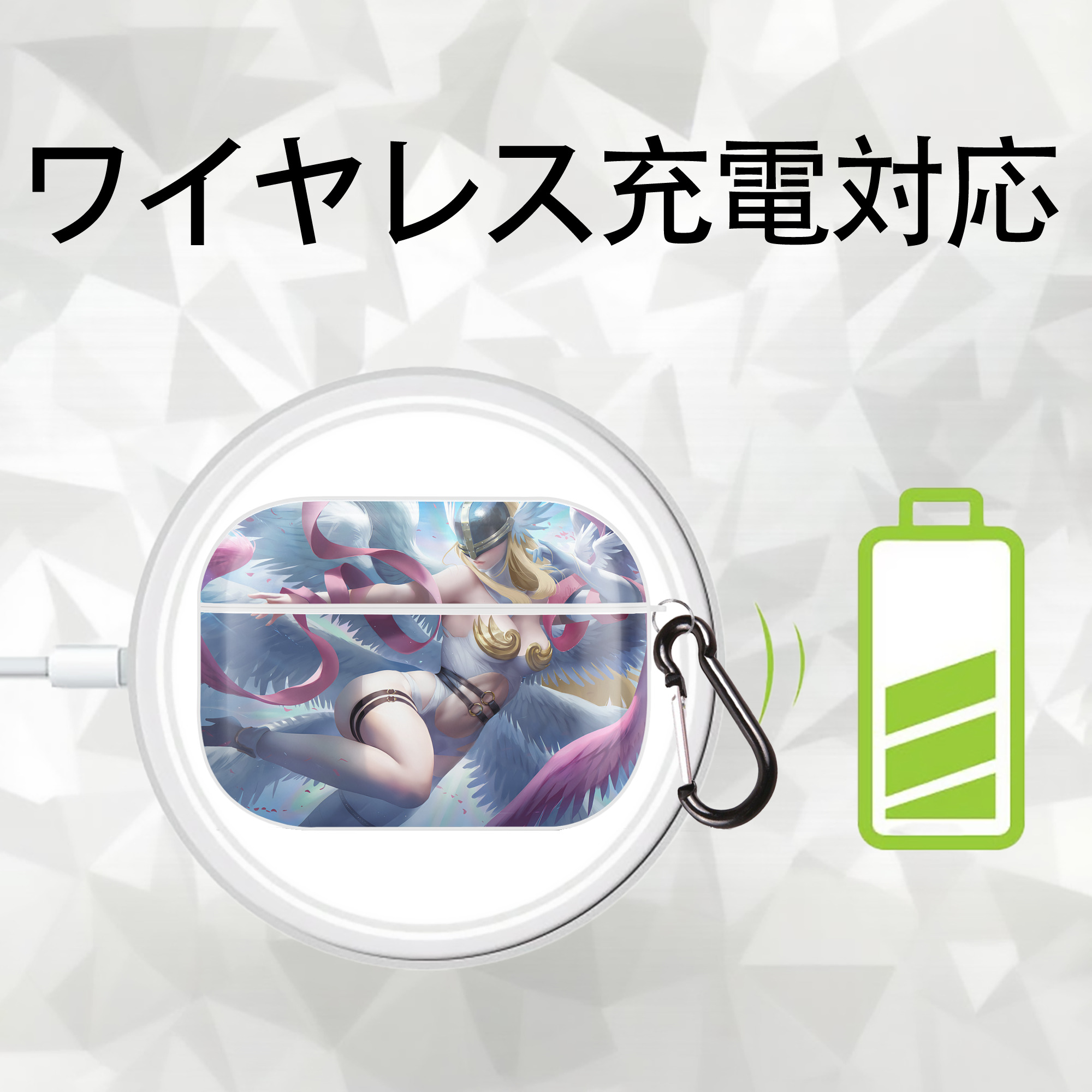 Digimon デジタルモンスター/デジモン 【AirPods Pro用】ハードシェル保護ケース 耐衝撃・防指紋・カラビナ付き商品仕様