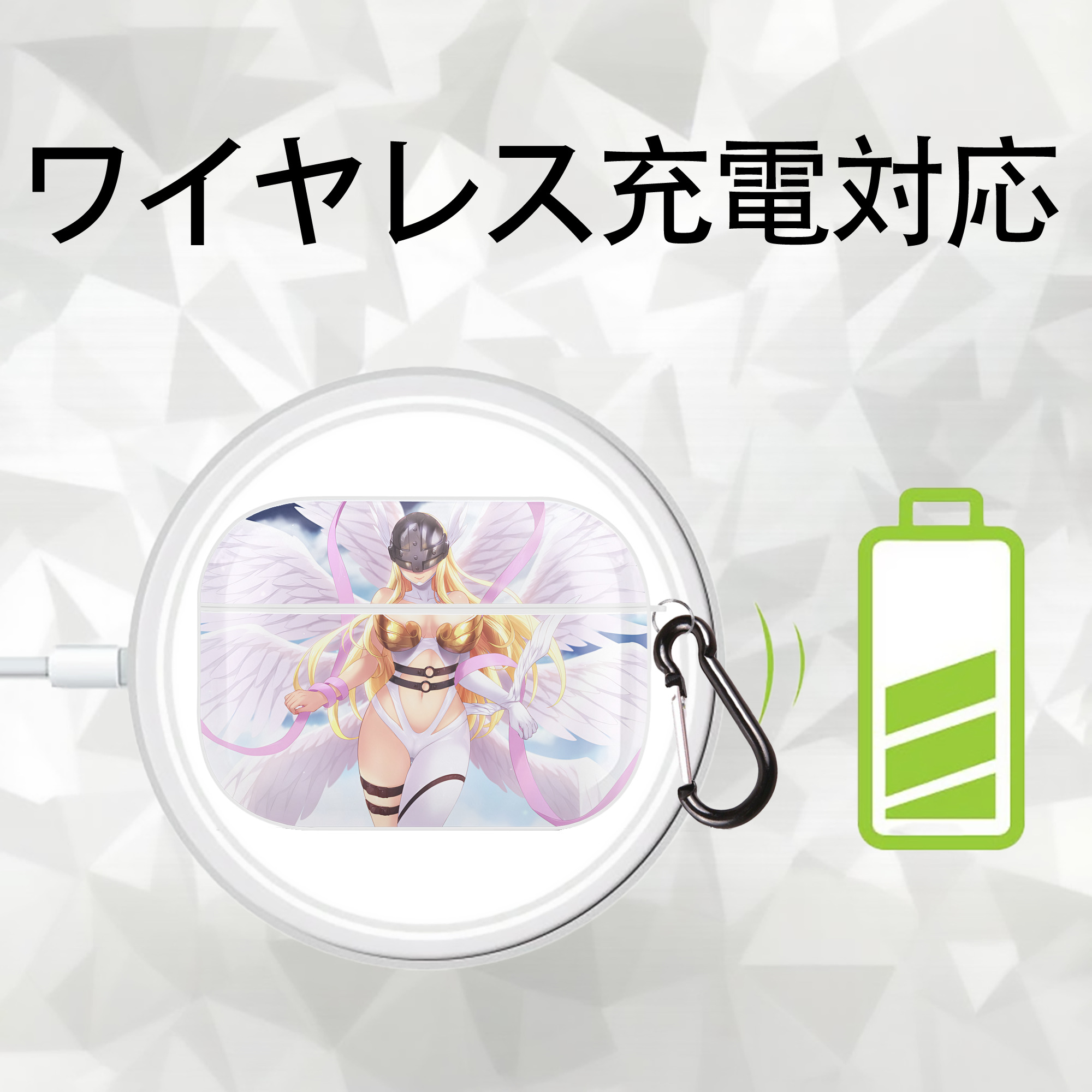 Digimon デジタルモンスター/デジモン 【AirPods Pro用】ハードシェル保護ケース 耐衝撃・防指紋・カラビナ付き商品仕様