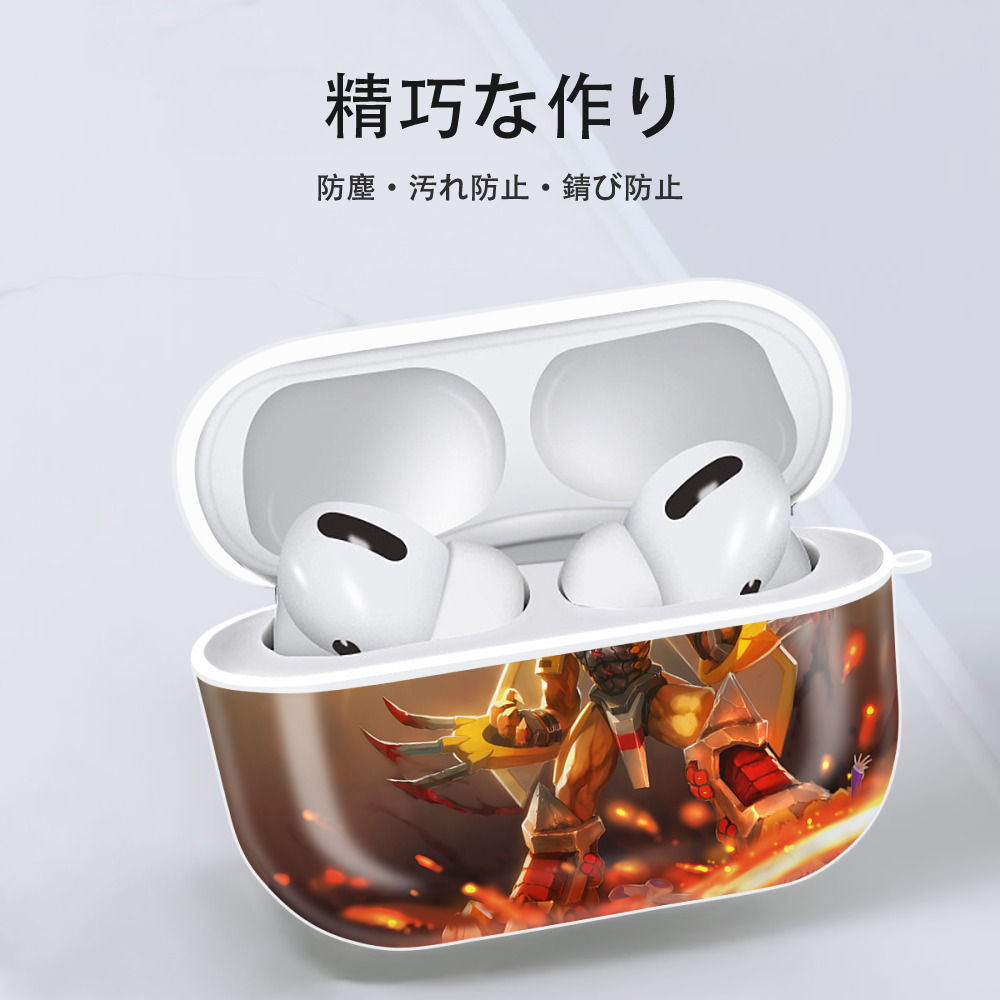 Digimon デジタルモンスター/デジモン 【AirPods Pro用】ハードシェル保護ケース 耐衝撃・防指紋・カラビナ付き商品仕様