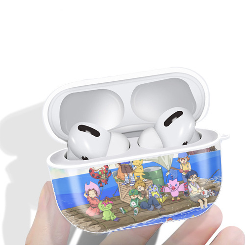 Digimon デジタルモンスター/デジモン 【AirPods Pro用】ハードシェル保護ケース 耐衝撃・防指紋・カラビナ付き商品仕様
