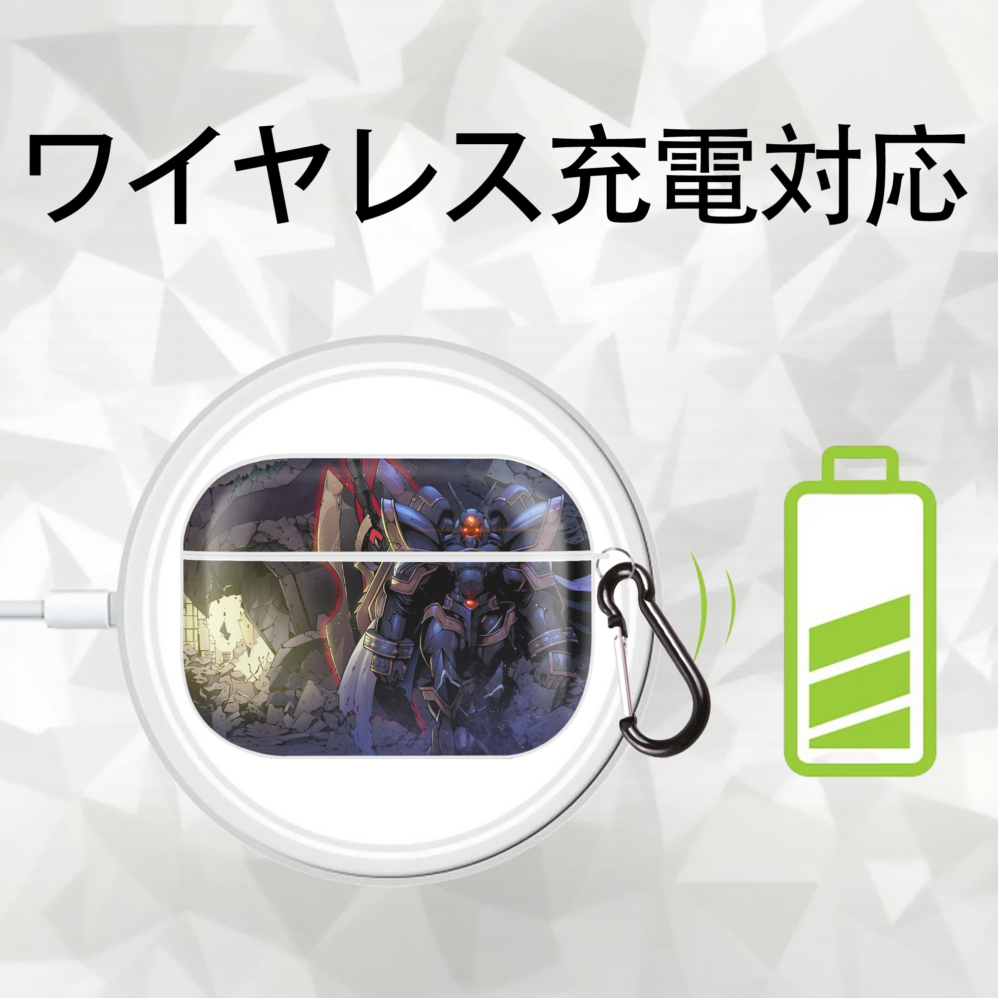 Digimon デジタルモンスター/デジモン 【AirPods Pro用】ハードシェル保護ケース 耐衝撃・防指紋・カラビナ付き商品仕様