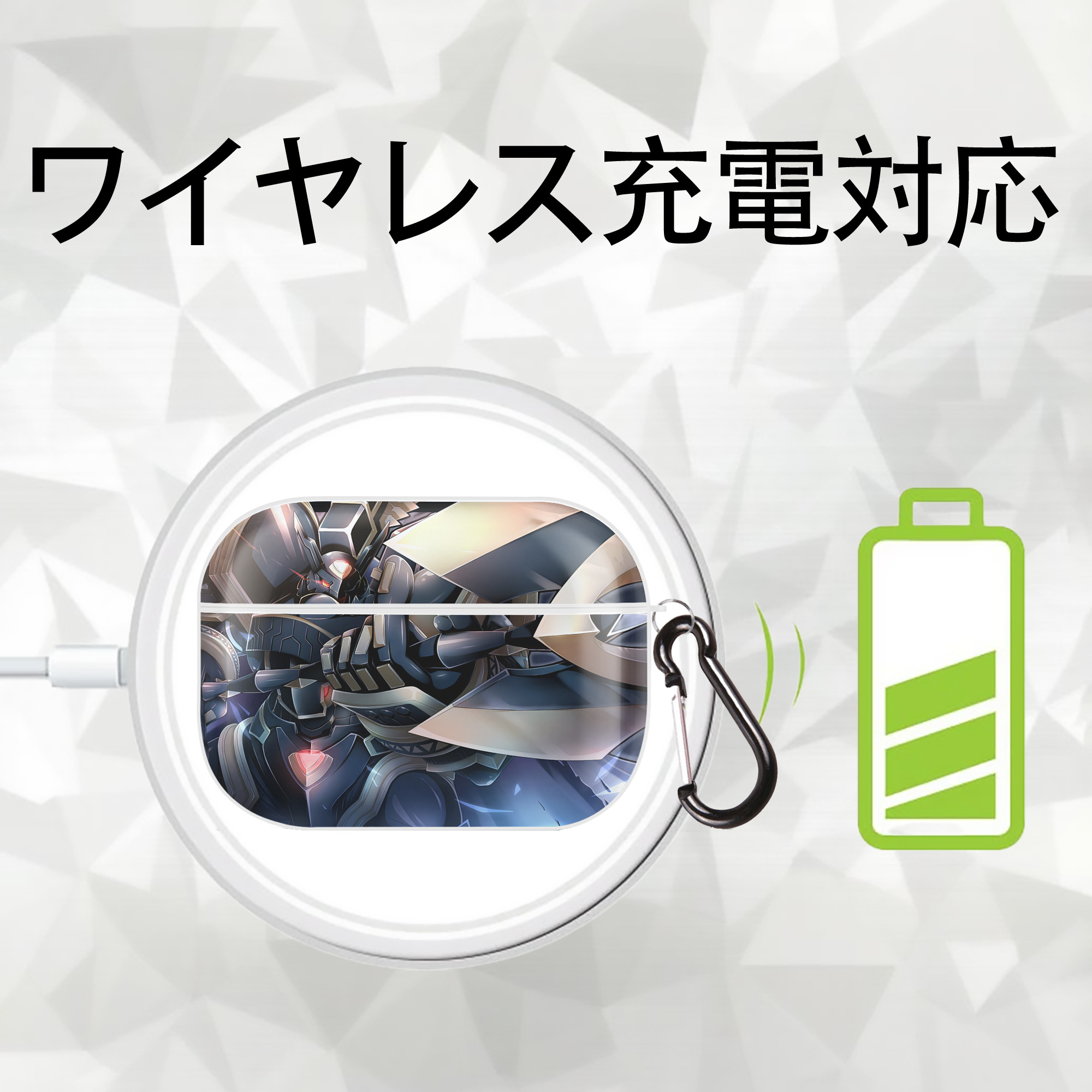 Digimon デジタルモンスター/デジモン 【AirPods Pro用】ハードシェル保護ケース 耐衝撃・防指紋・カラビナ付き商品仕様