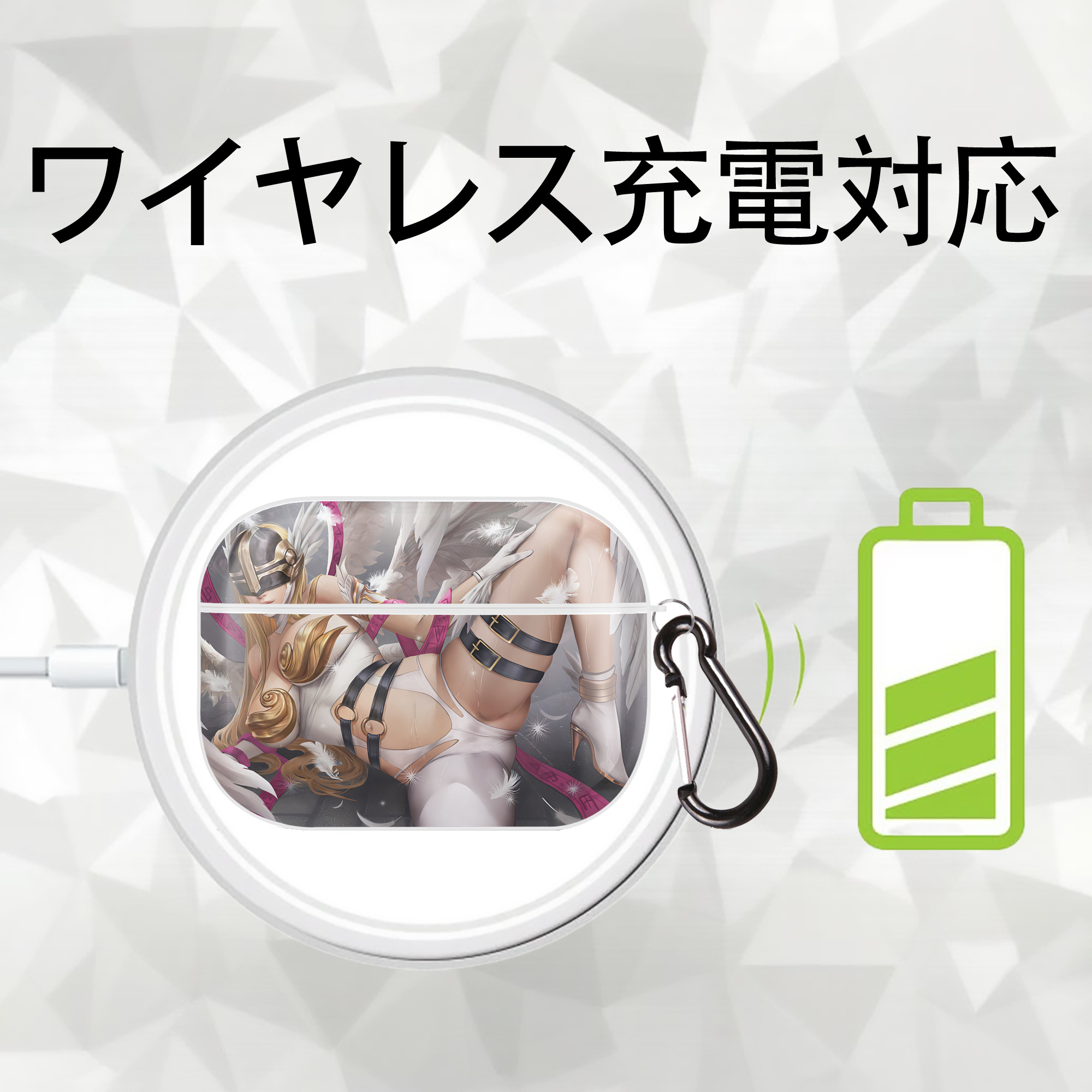 Digimon デジタルモンスター/デジモン 【AirPods Pro用】ハードシェル保護ケース 耐衝撃・防指紋・カラビナ付き商品仕様