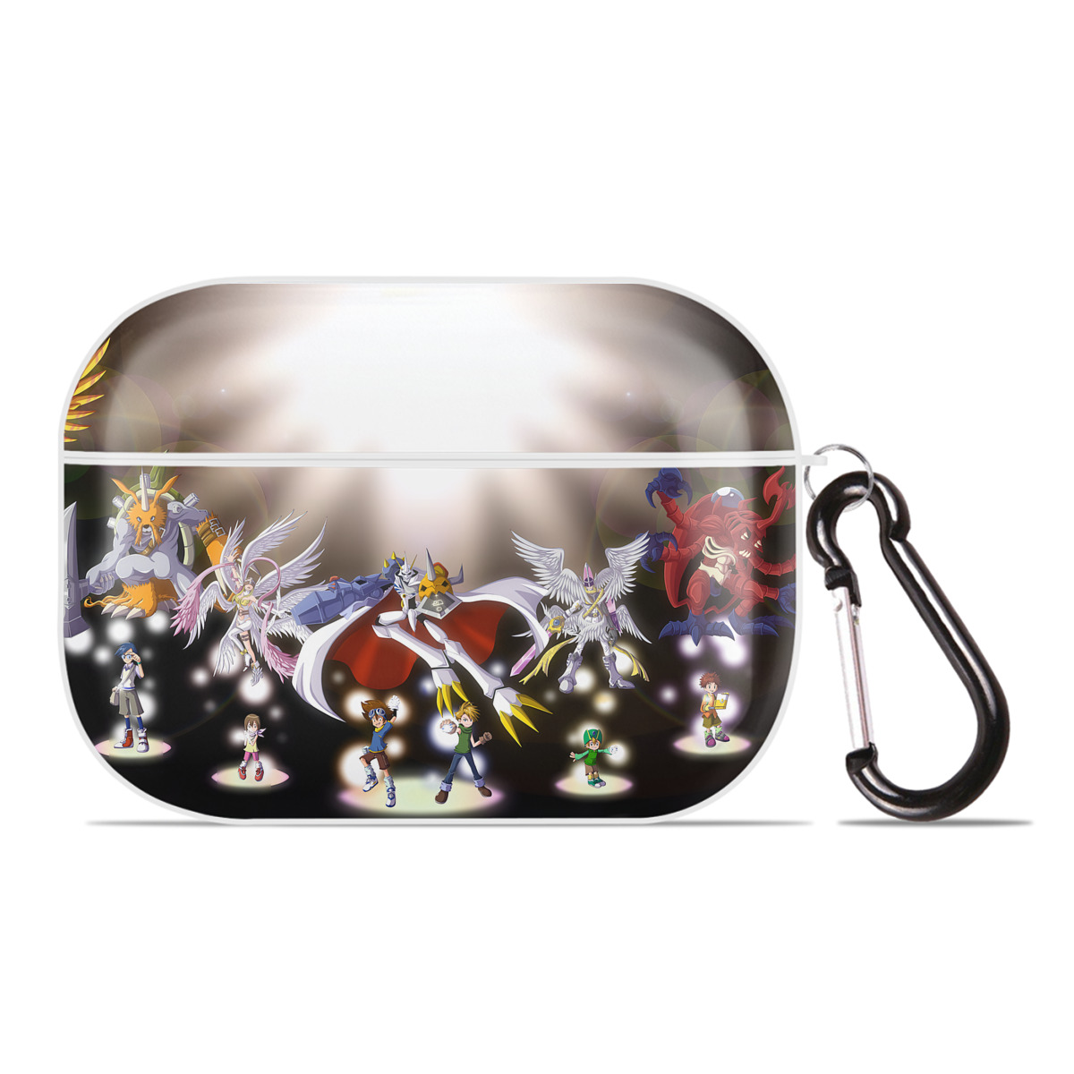 （画像用） Digimon デジタルモンスター/デジモン 【AirPods Pro用】ハードシェル保護ケース 耐衝撃・防指紋・カラビナ付き商品仕様