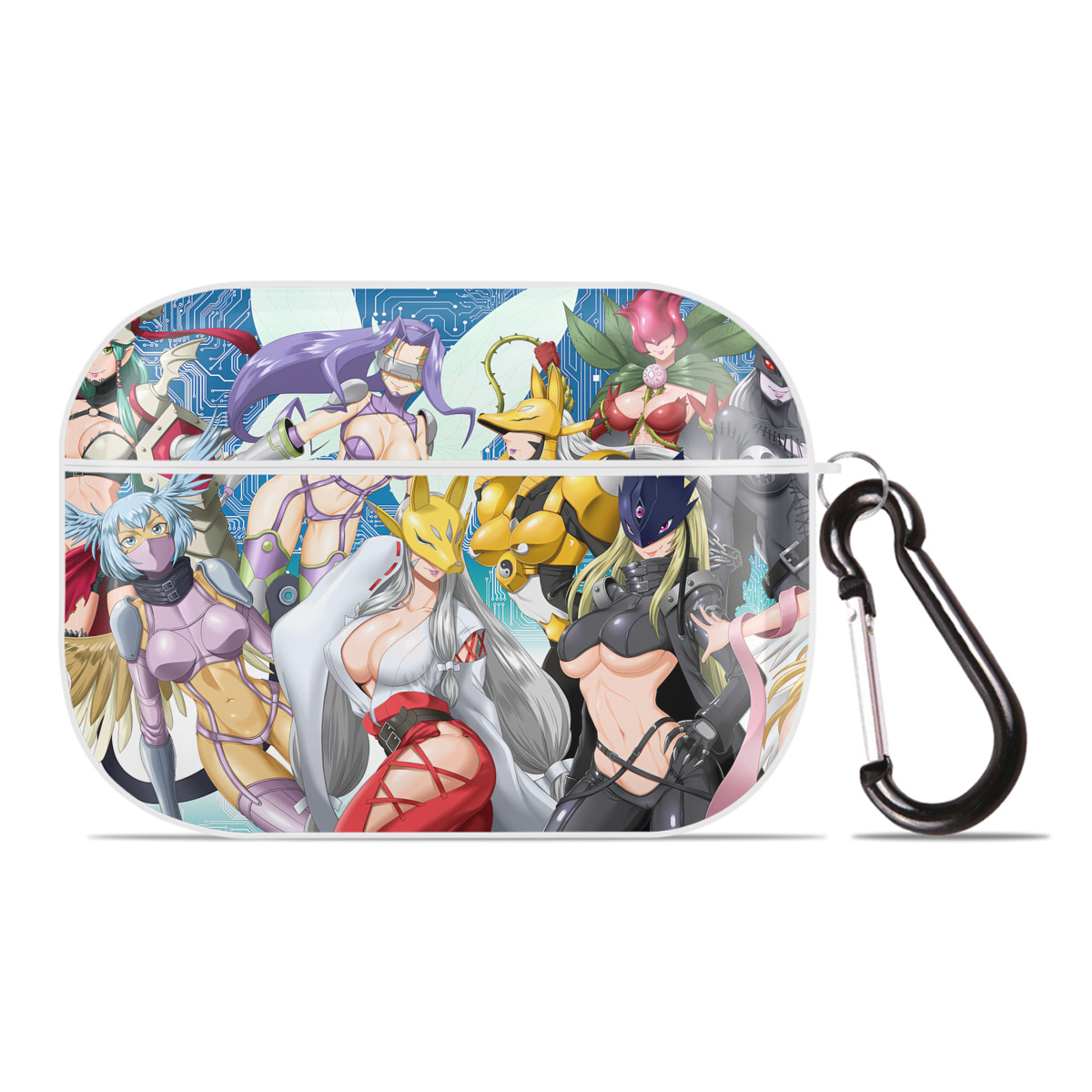 （画像用） Digimon デジタルモンスター/デジモン 【AirPods Pro用】ハードシェル保護ケース 耐衝撃・防指紋・カラビナ付き商品仕様