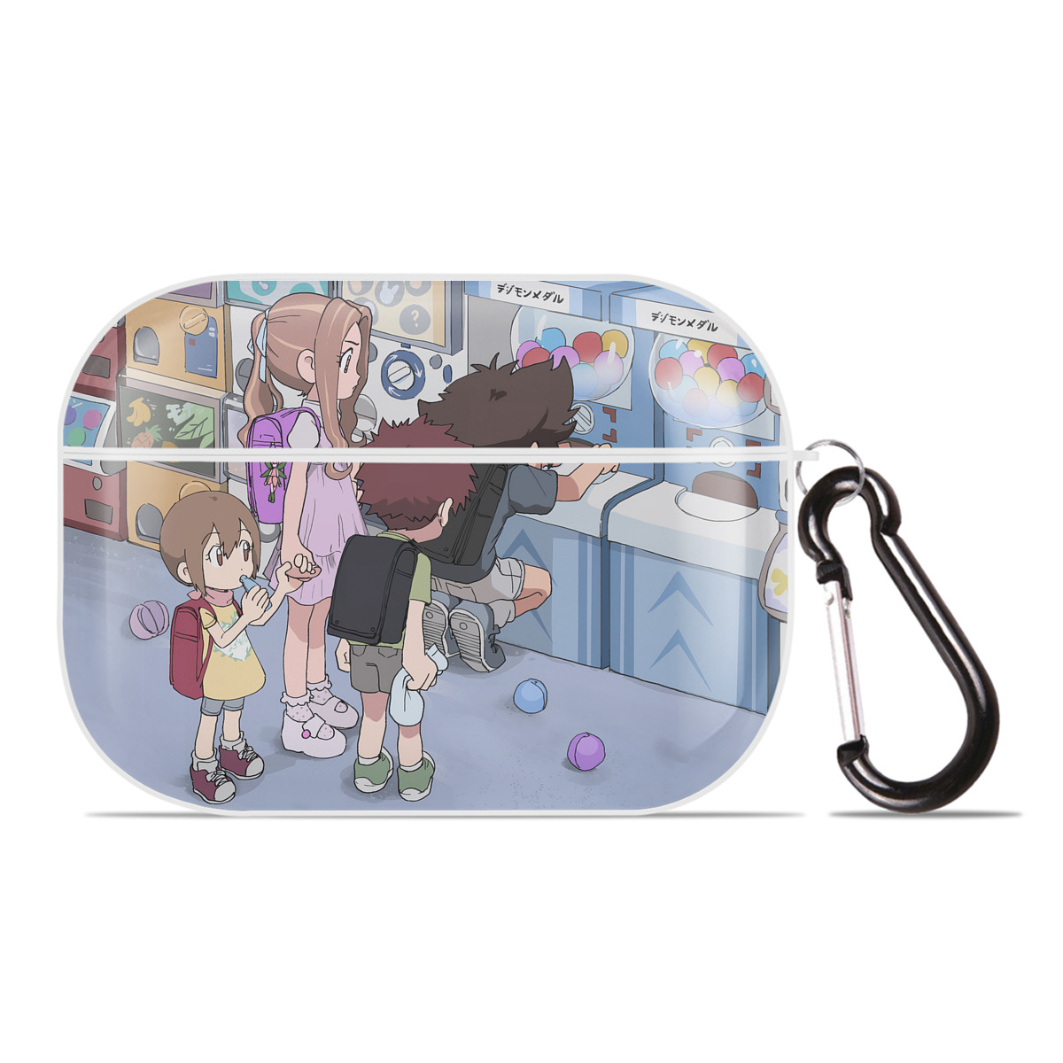 （画像用） Digimon デジタルモンスター/デジモン 【AirPods Pro用】ハードシェル保護ケース 耐衝撃・防指紋・カラビナ付き商品仕様