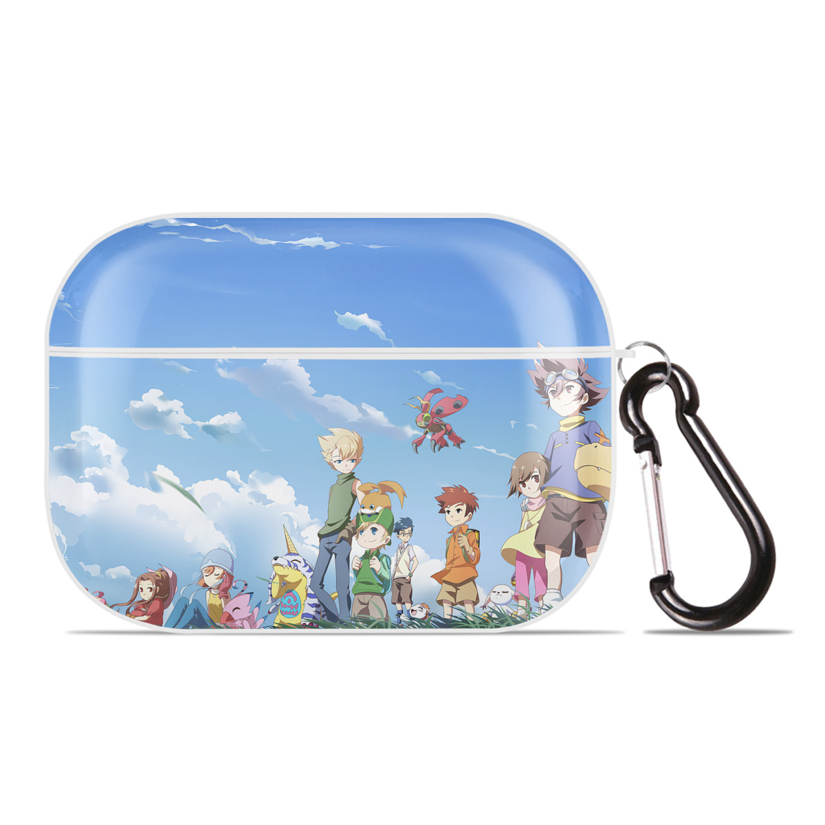 （画像用） Digimon デジタルモンスター/デジモン 【AirPods Pro用】ハードシェル保護ケース 耐衝撃・防指紋・カラビナ付き商品仕様