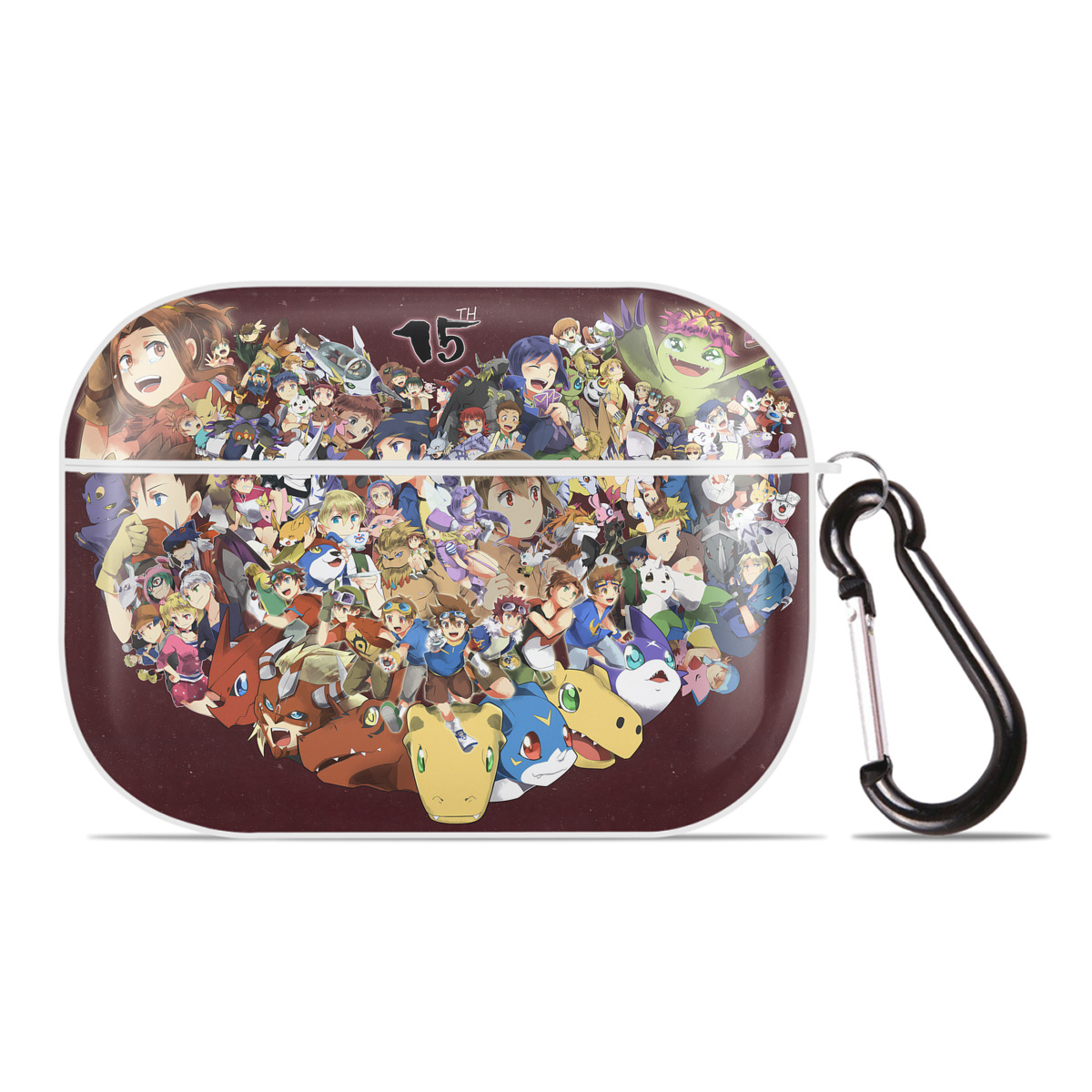 （画像用） Digimon デジタルモンスター/デジモン 【AirPods Pro用】ハードシェル保護ケース 耐衝撃・防指紋・カラビナ付き商品仕様
