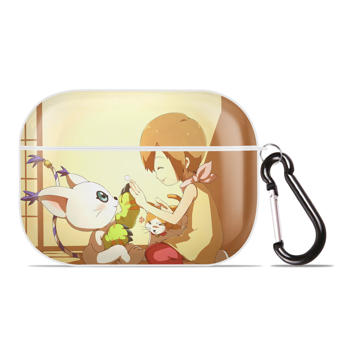 （画像用） Digimon デジタルモンスター/デジモン 【AirPods Pro用】ハードシェル保護ケース 耐衝撃・防指紋・カラビナ付き商品仕様