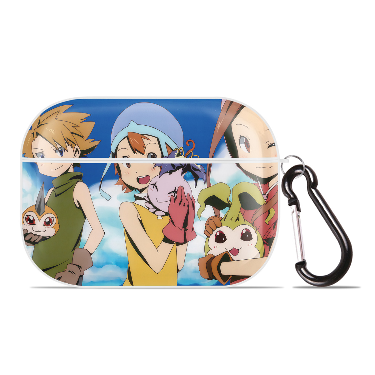 （画像用） Digimon デジタルモンスター/デジモン 【AirPods Pro用】ハードシェル保護ケース 耐衝撃・防指紋・カラビナ付き商品仕様