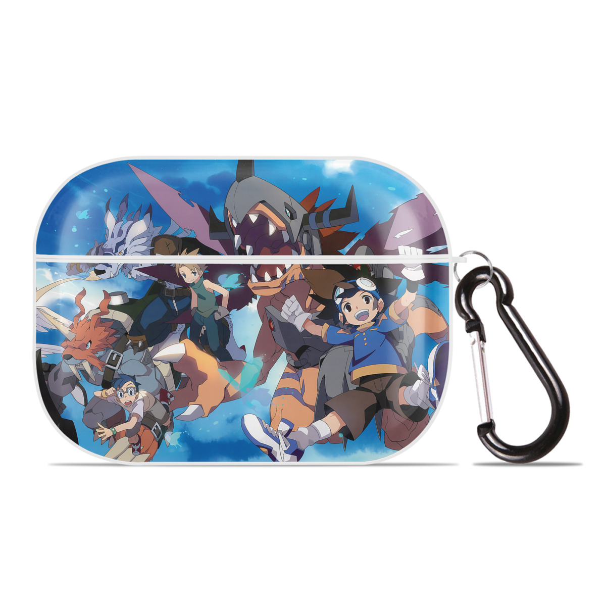 （画像用） Digimon デジタルモンスター/デジモン 【AirPods Pro用】ハードシェル保護ケース 耐衝撃・防指紋・カラビナ付き商品仕様