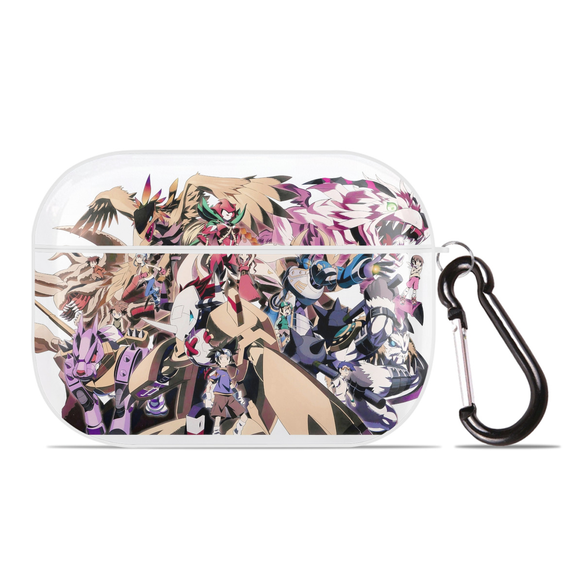 （画像用） Digimon デジタルモンスター/デジモン 【AirPods Pro用】ハードシェル保護ケース 耐衝撃・防指紋・カラビナ付き商品仕様