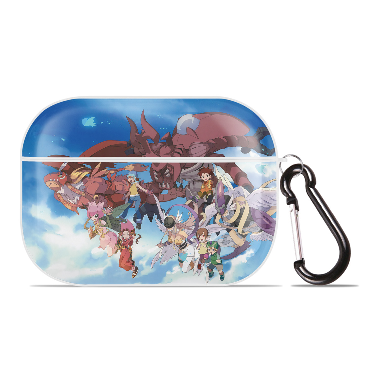 （画像用） Digimon デジタルモンスター/デジモン 【AirPods Pro用】ハードシェル保護ケース 耐衝撃・防指紋・カラビナ付き商品仕様