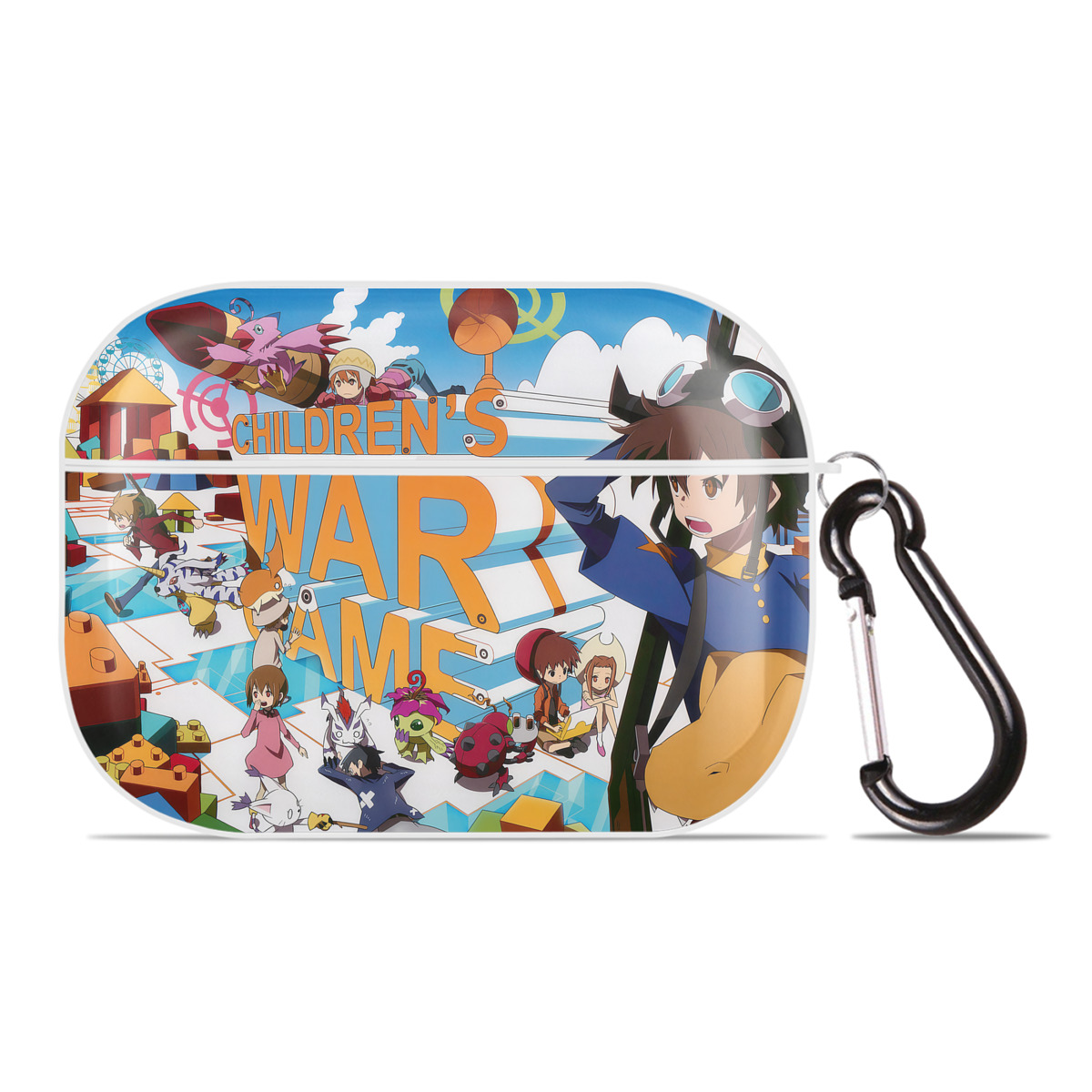 （画像用） Digimon デジタルモンスター/デジモン 【AirPods Pro用】ハードシェル保護ケース 耐衝撃・防指紋・カラビナ付き商品仕様