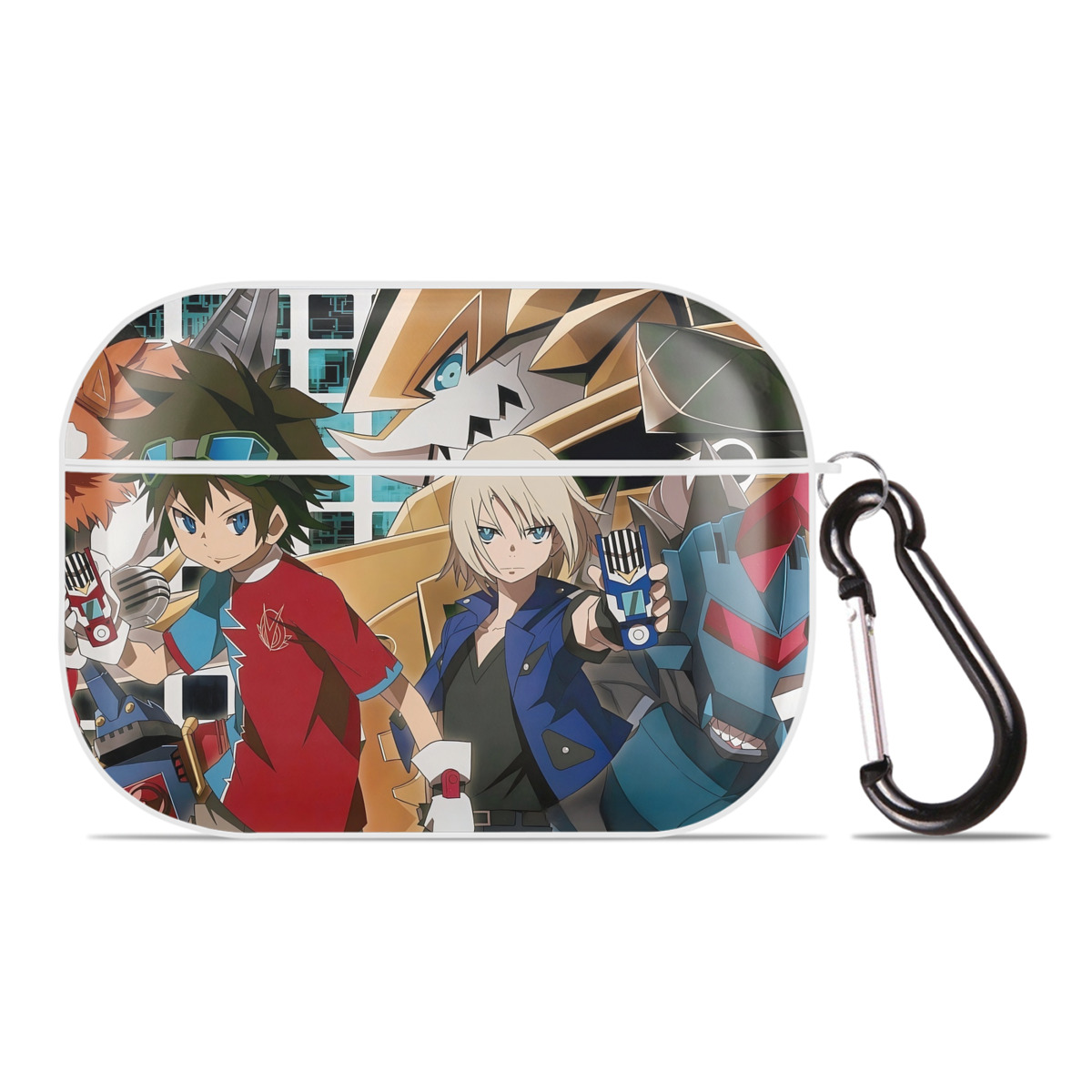 （画像用） Digimon デジタルモンスター/デジモン 【AirPods Pro用】ハードシェル保護ケース 耐衝撃・防指紋・カラビナ付き商品仕様