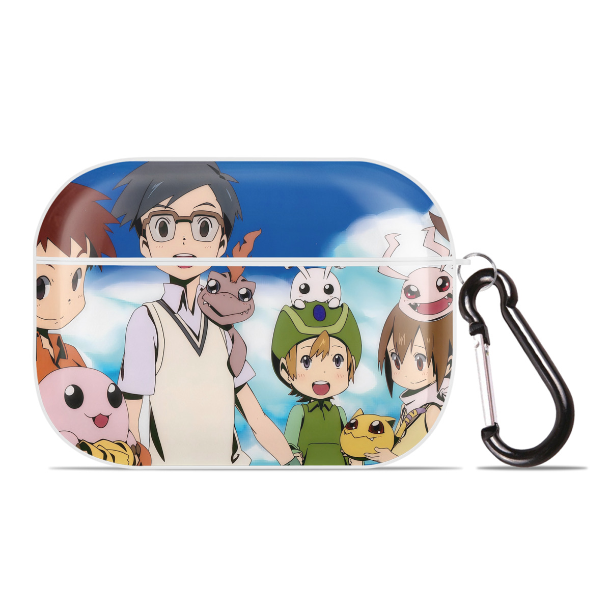 （画像用） Digimon デジタルモンスター/デジモン 【AirPods Pro用】ハードシェル保護ケース 耐衝撃・防指紋・カラビナ付き商品仕様