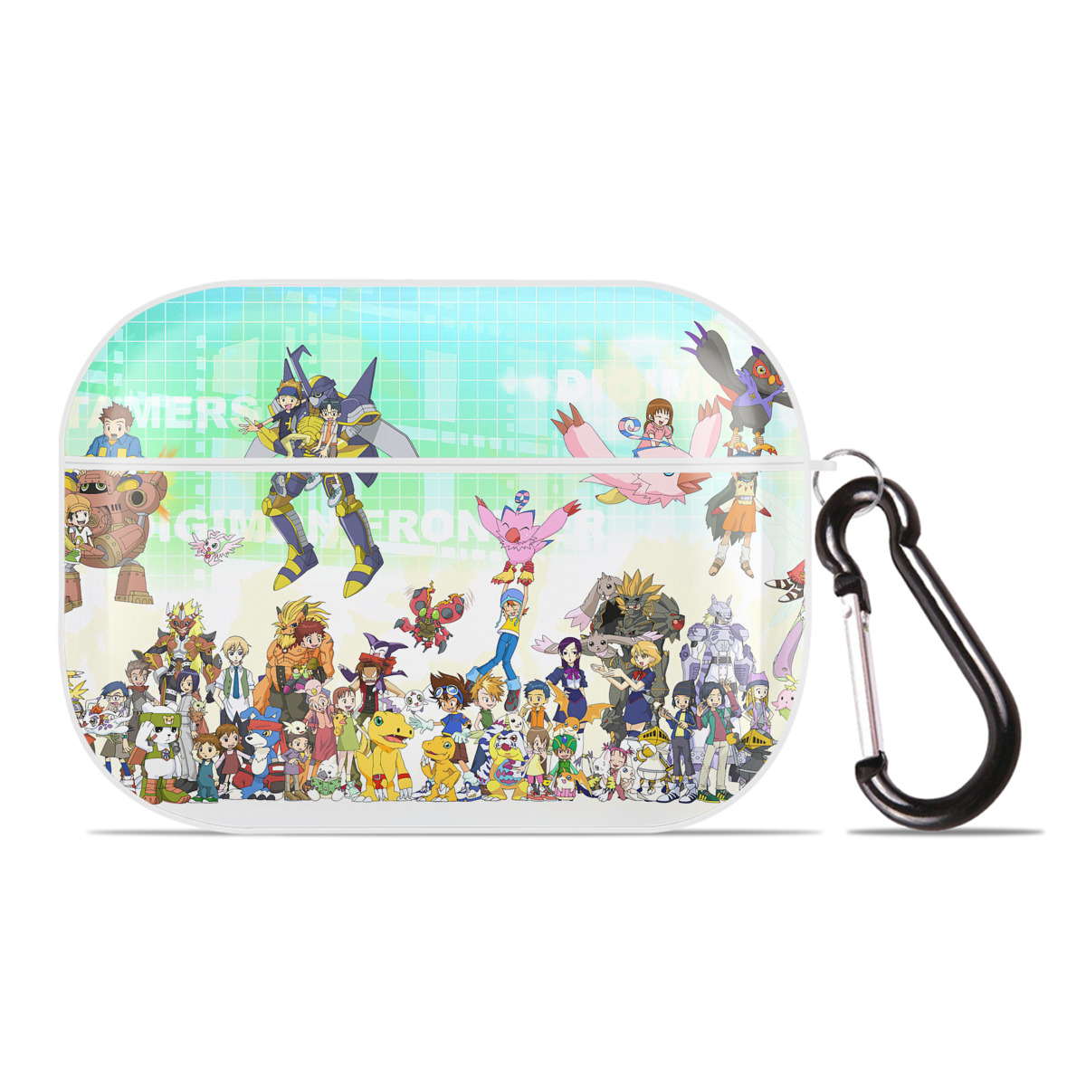 （画像用） Digimon デジタルモンスター/デジモン 【AirPods Pro用】ハードシェル保護ケース 耐衝撃・防指紋・カラビナ付き商品仕様