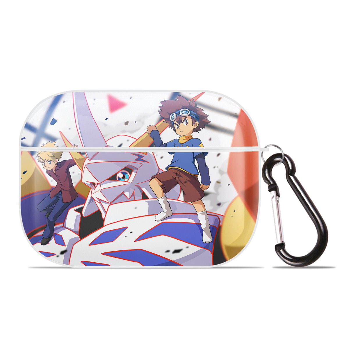 （画像用） Digimon デジタルモンスター/デジモン 【AirPods Pro用】ハードシェル保護ケース 耐衝撃・防指紋・カラビナ付き商品仕様