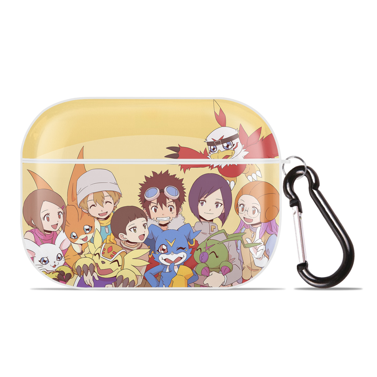 （画像用） Digimon デジタルモンスター/デジモン 【AirPods Pro用】ハードシェル保護ケース 耐衝撃・防指紋・カラビナ付き商品仕様