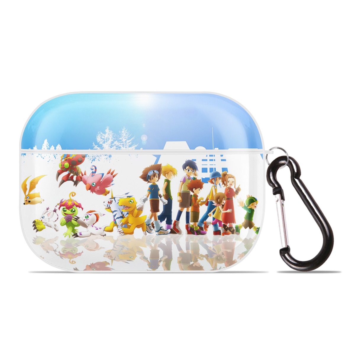 （画像用） Digimon デジタルモンスター/デジモン 【AirPods Pro用】ハードシェル保護ケース 耐衝撃・防指紋・カラビナ付き商品仕様