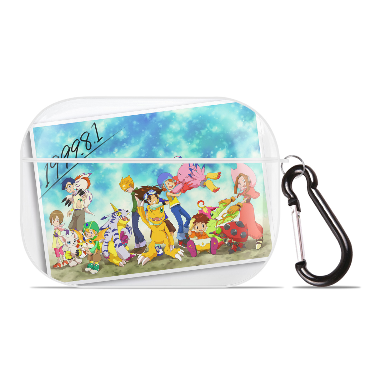 （画像用） Digimon デジタルモンスター/デジモン 【AirPods Pro用】ハードシェル保護ケース 耐衝撃・防指紋・カラビナ付き商品仕様