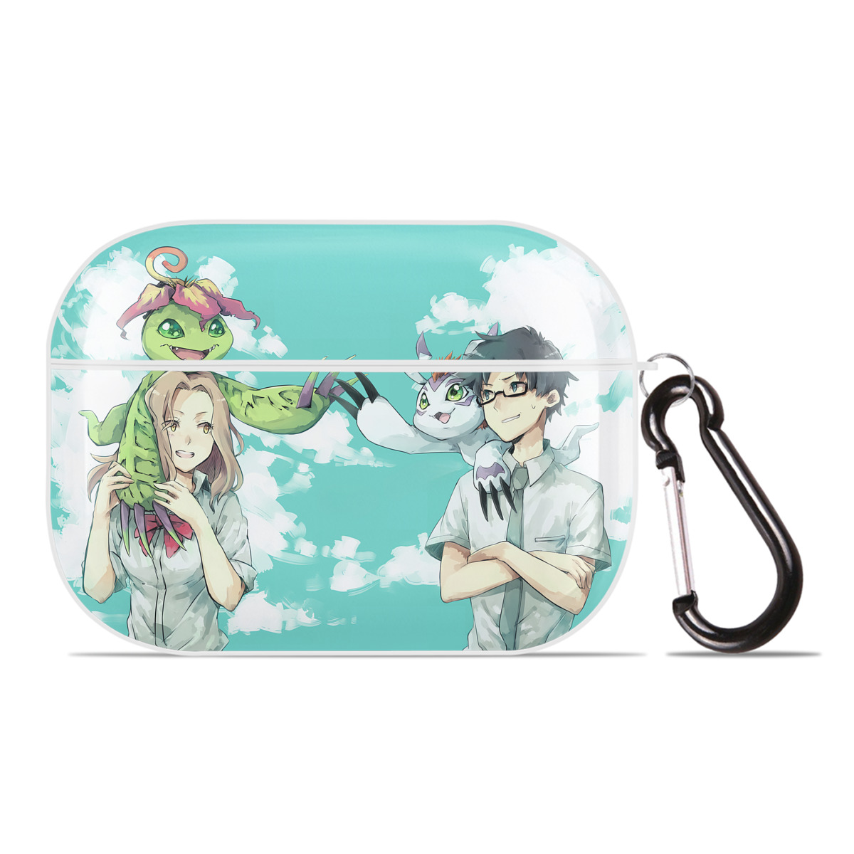 （画像用） Digimon デジタルモンスター/デジモン 【AirPods Pro用】ハードシェル保護ケース 耐衝撃・防指紋・カラビナ付き商品仕様