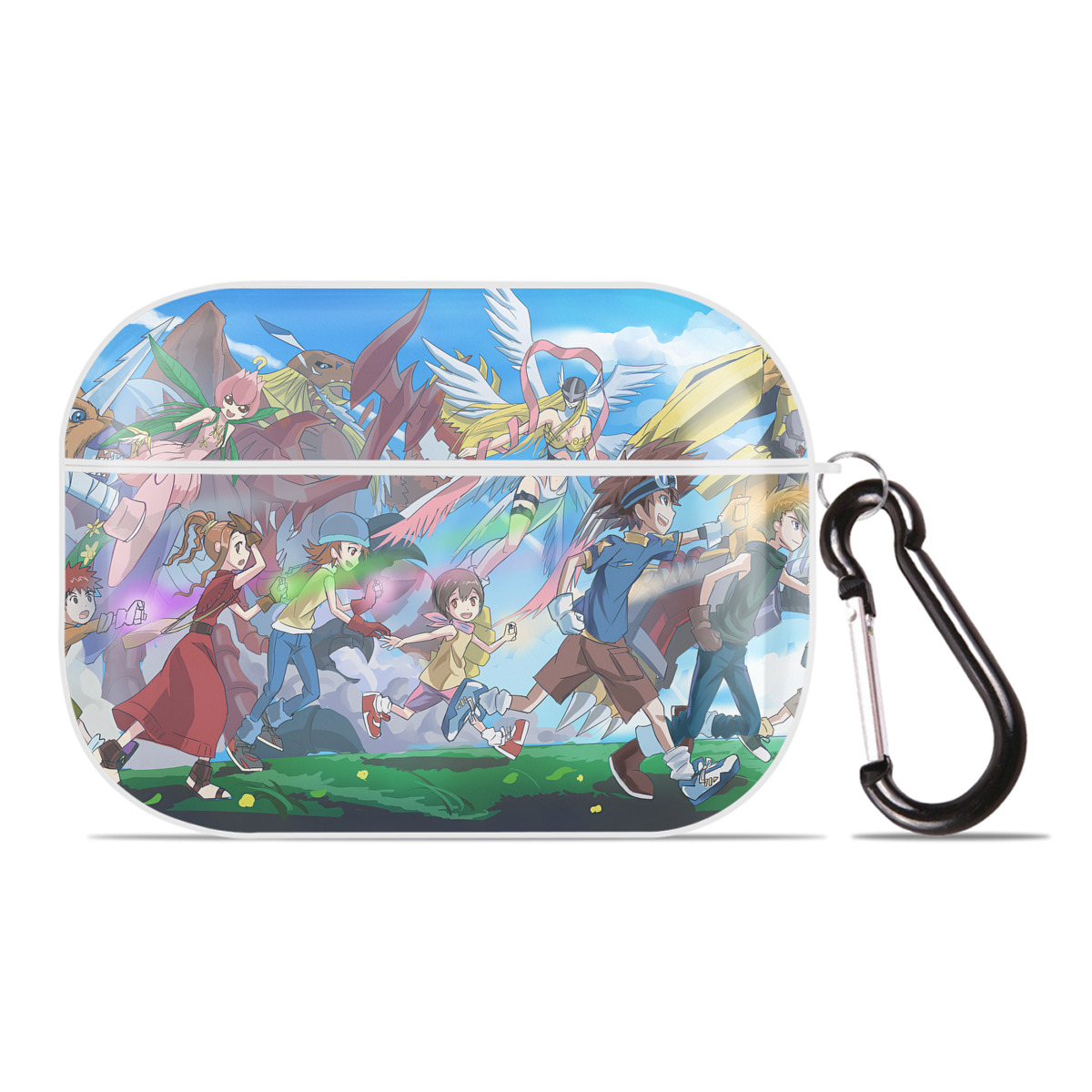 （画像用） Digimon デジタルモンスター/デジモン 【AirPods Pro用】ハードシェル保護ケース 耐衝撃・防指紋・カラビナ付き商品仕様