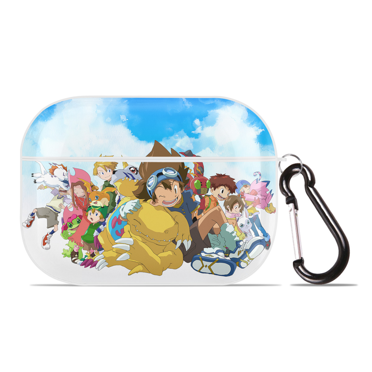 （画像用） Digimon デジタルモンスター/デジモン 【AirPods Pro用】ハードシェル保護ケース 耐衝撃・防指紋・カラビナ付き商品仕様