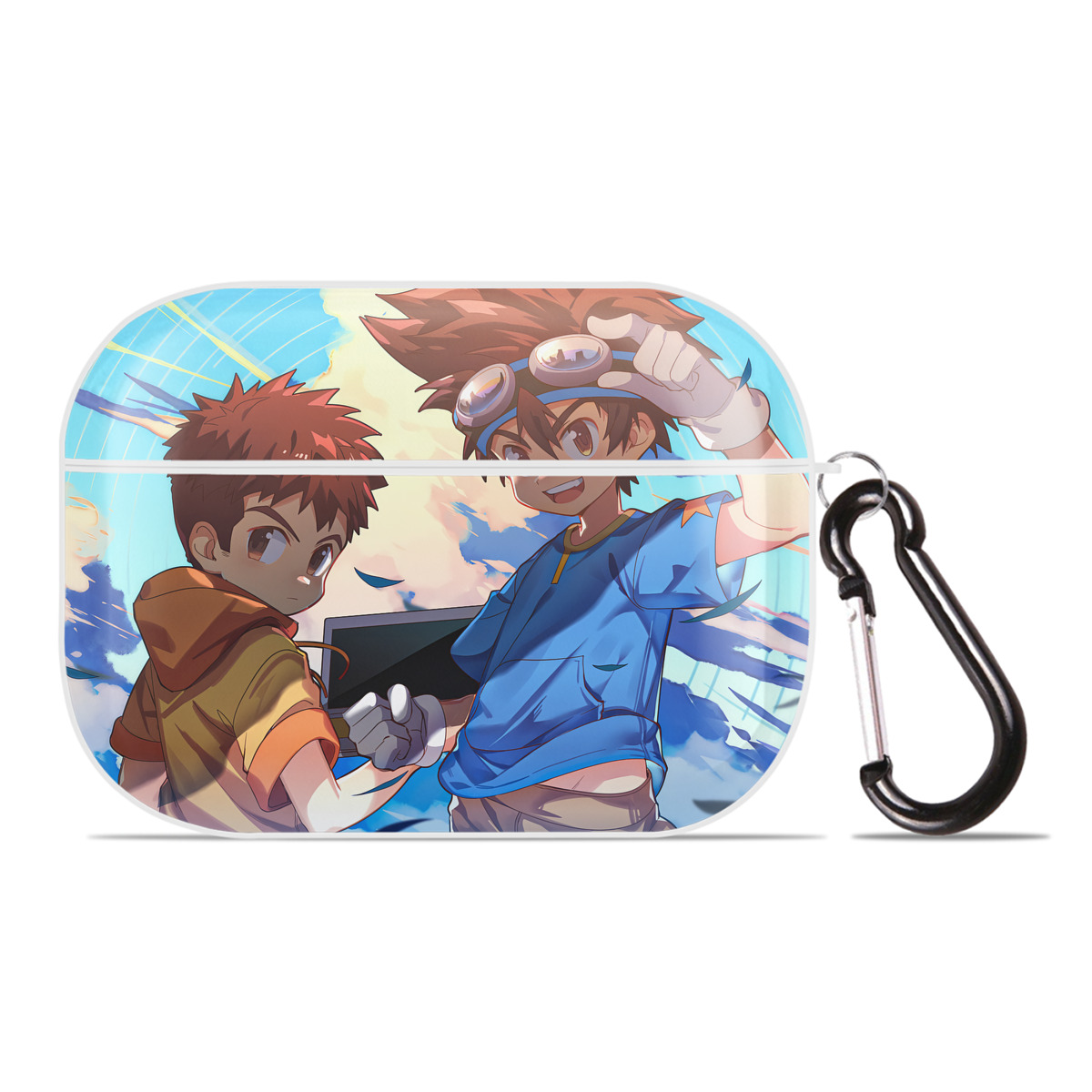 （画像用） Digimon デジタルモンスター/デジモン 【AirPods Pro用】ハードシェル保護ケース 耐衝撃・防指紋・カラビナ付き商品仕様