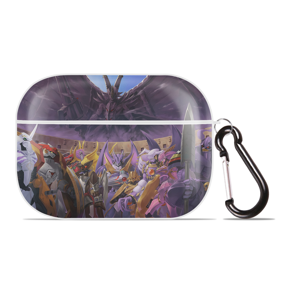 （画像用） Digimon デジタルモンスター/デジモン 【AirPods Pro用】ハードシェル保護ケース 耐衝撃・防指紋・カラビナ付き商品仕様